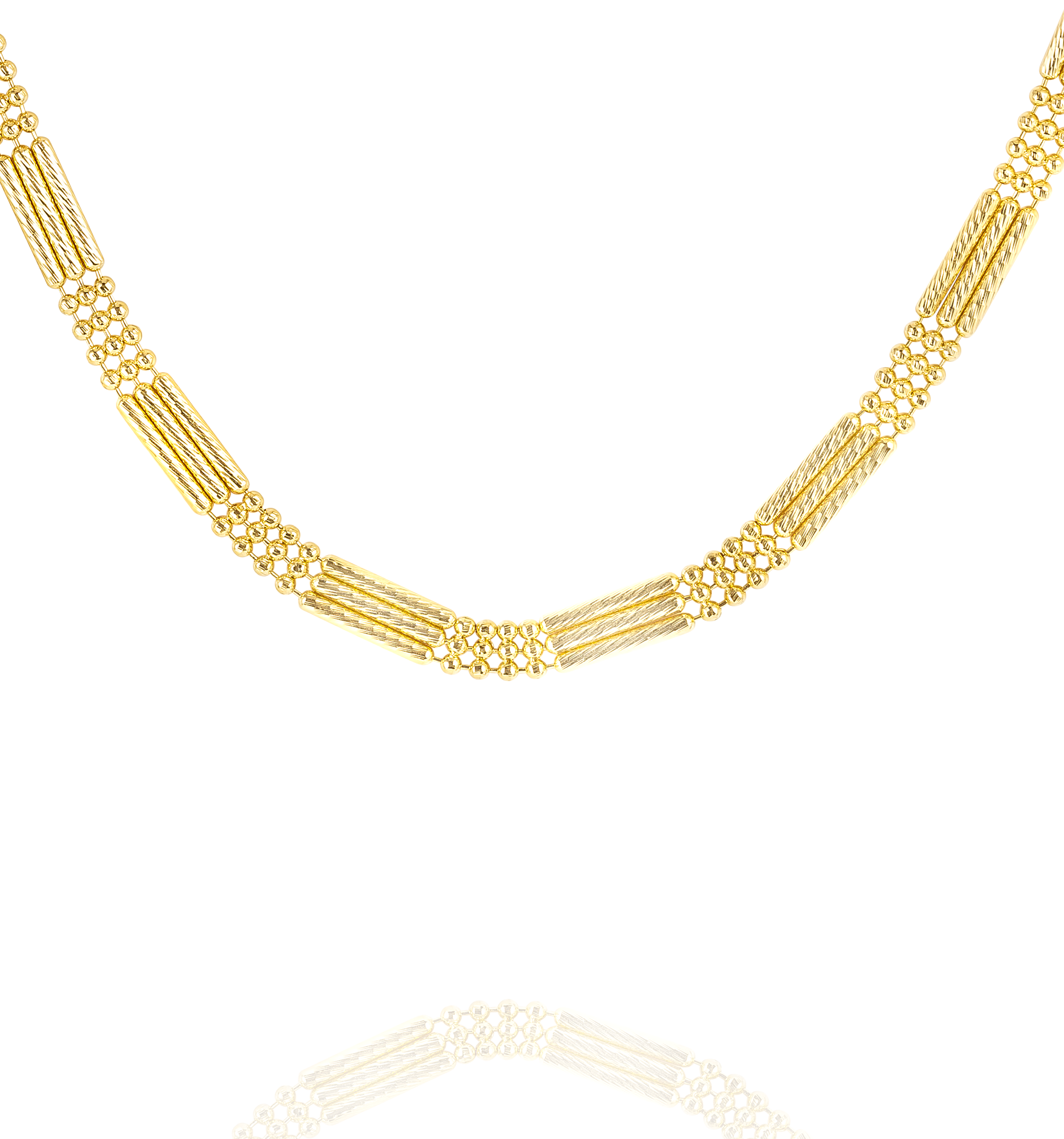 18K Pure Gold 1 Color Layer Seed Chain