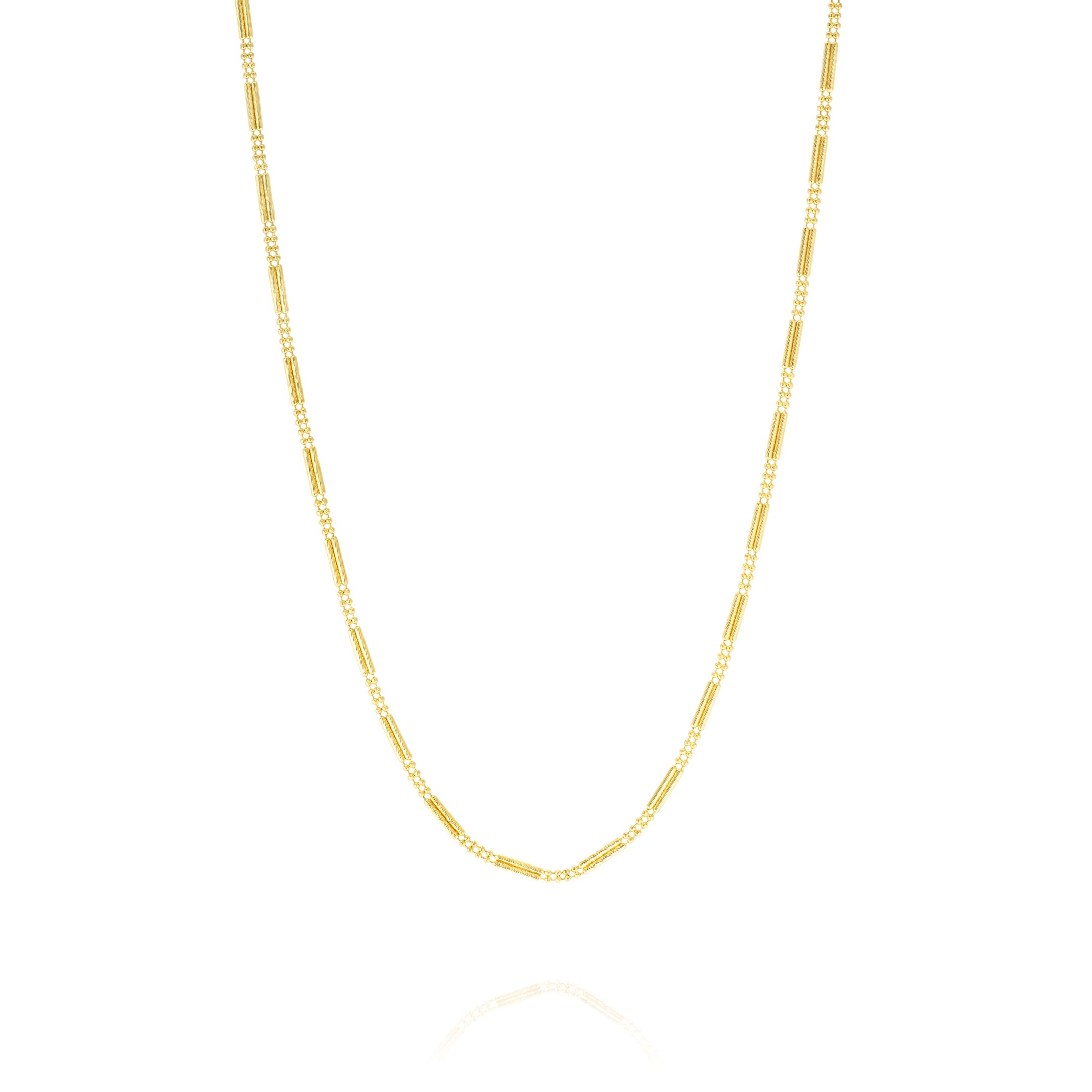18K Pure Gold 2 Layer Seed Chain