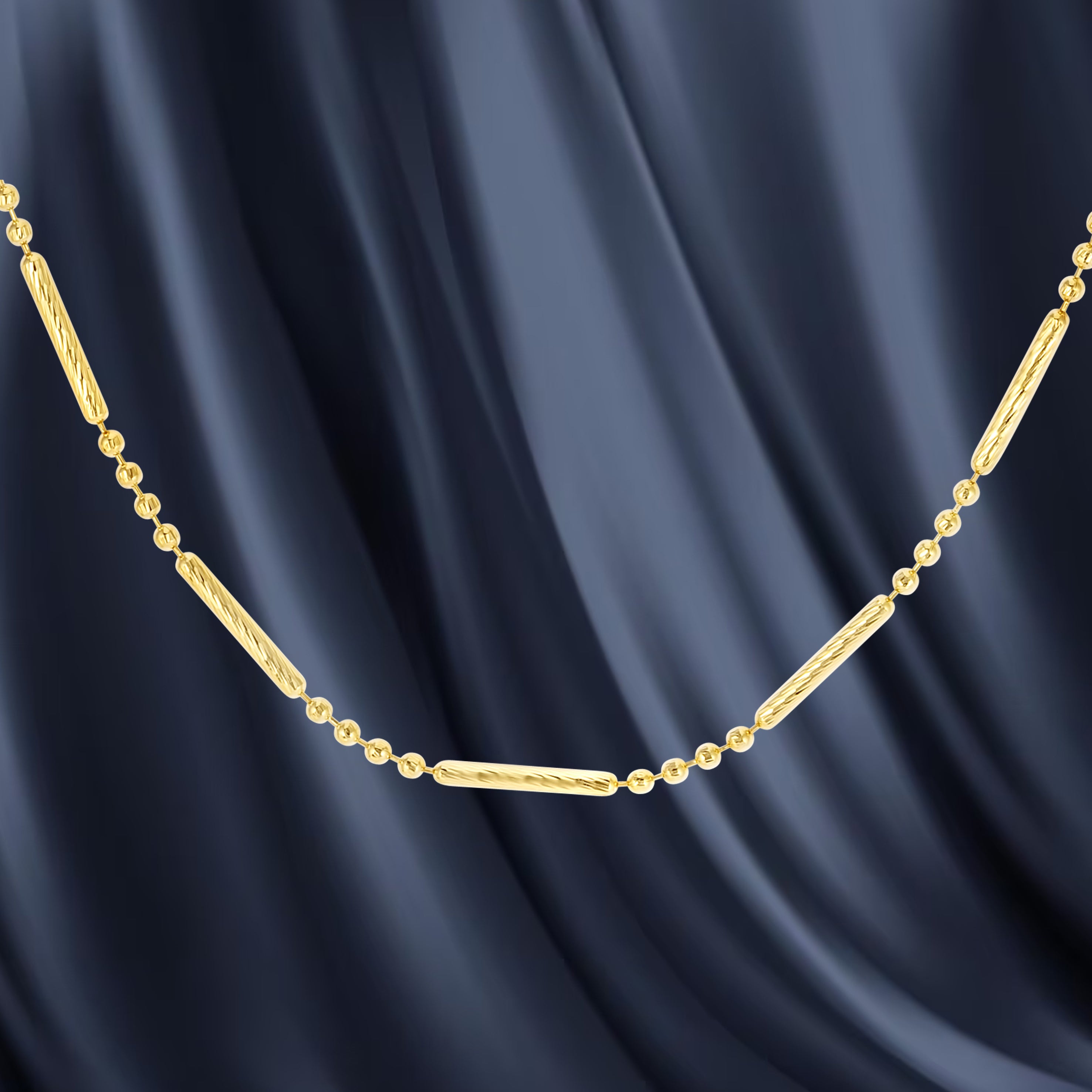 18K Pure Gold 1 Layer Seed Chain