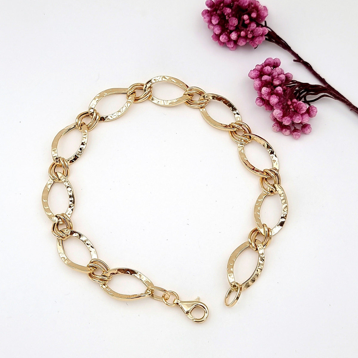 Gold Filled Bracelet Encased Oval