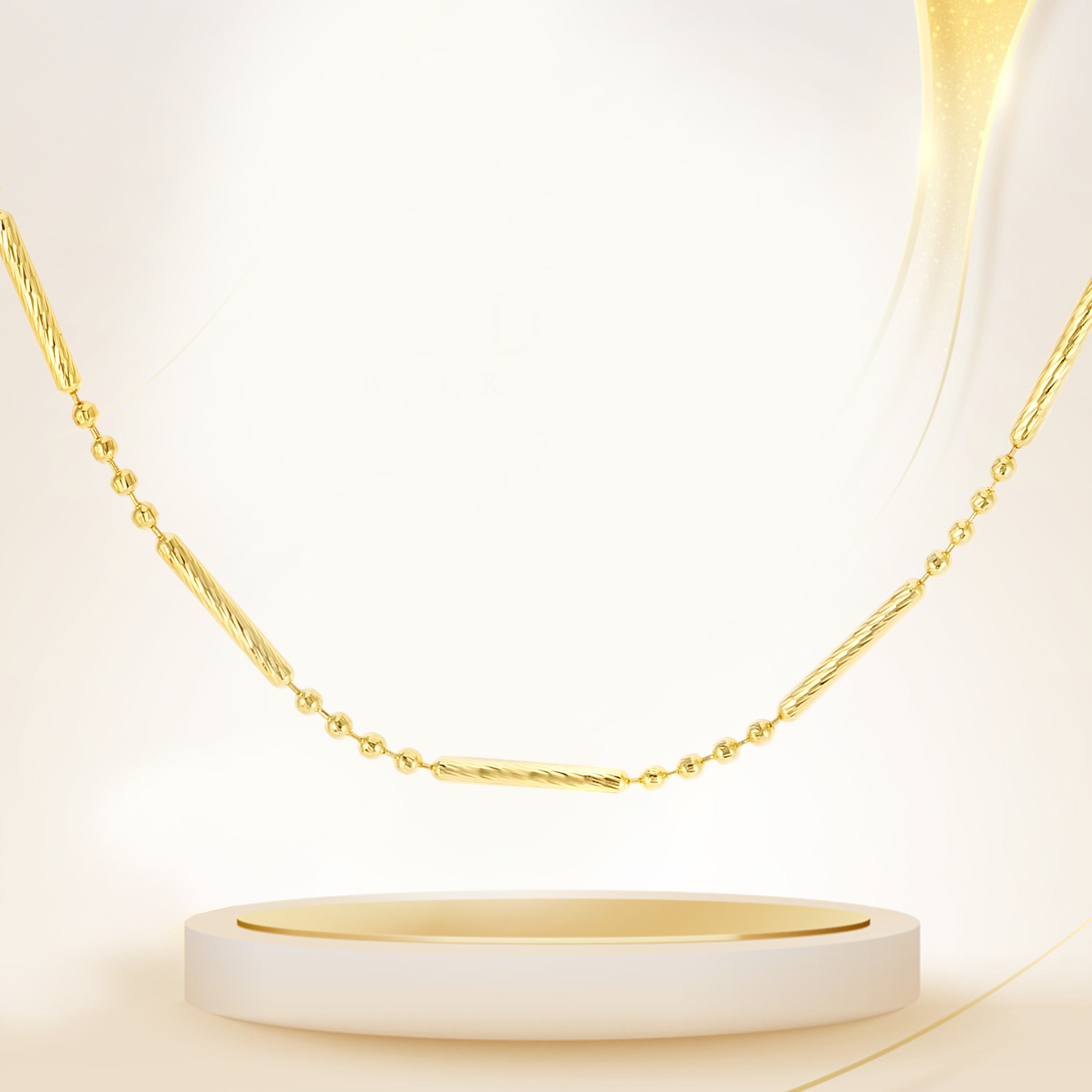 18K Pure Gold 1 Layer Seed Chain