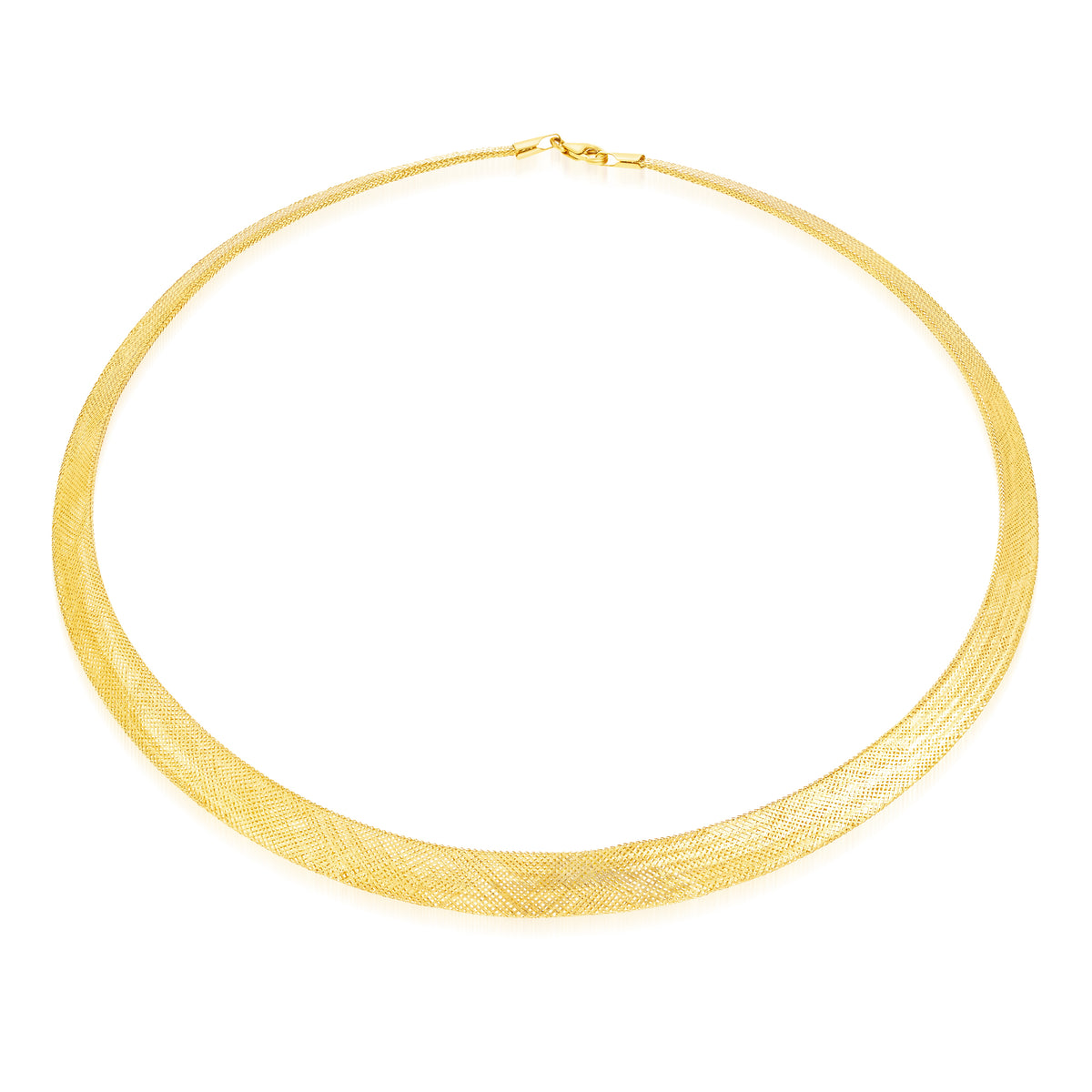 18K Pure Gold Thick Elastic Necklace – Tala Gold Collection