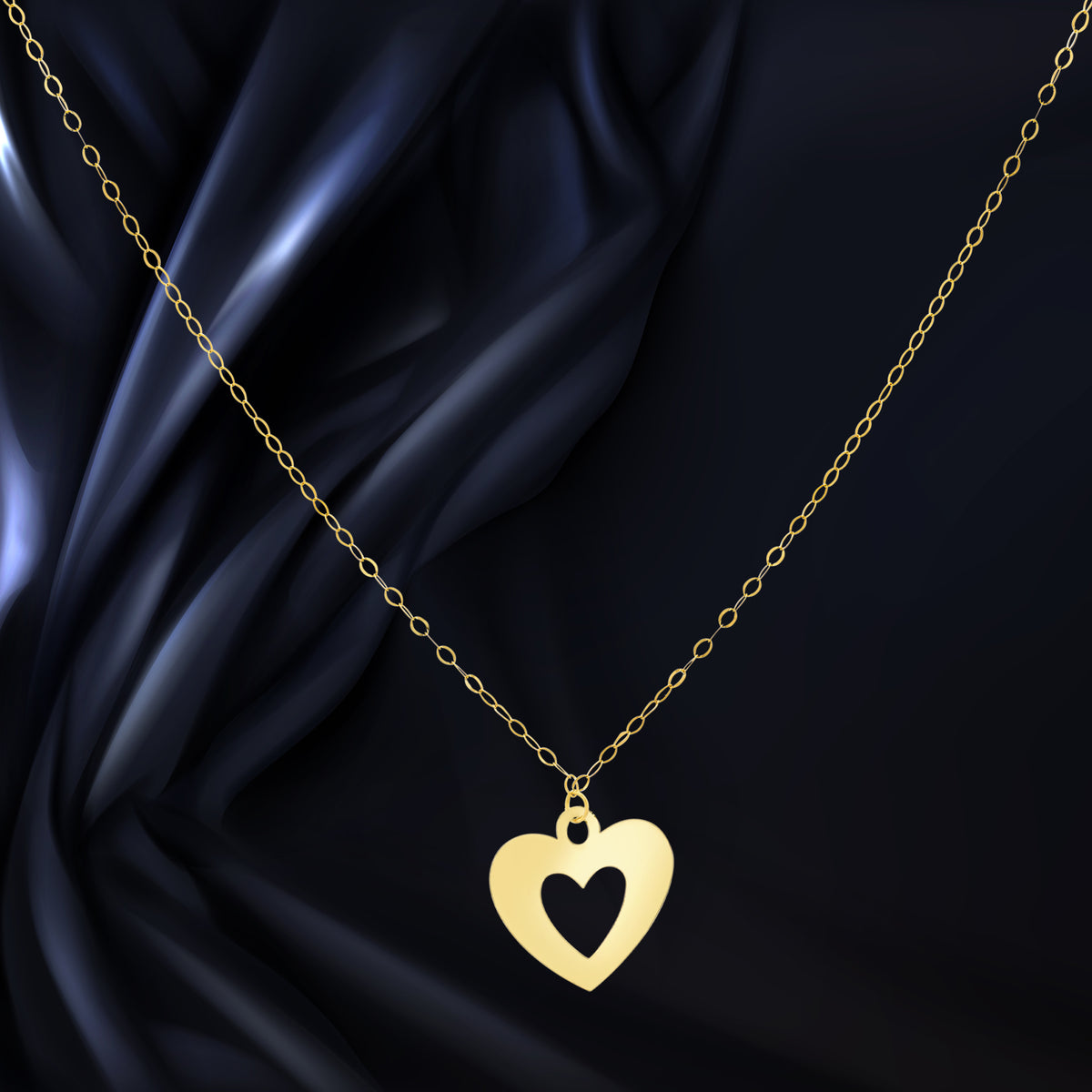 18K Gemma Heart Necklace main image 0