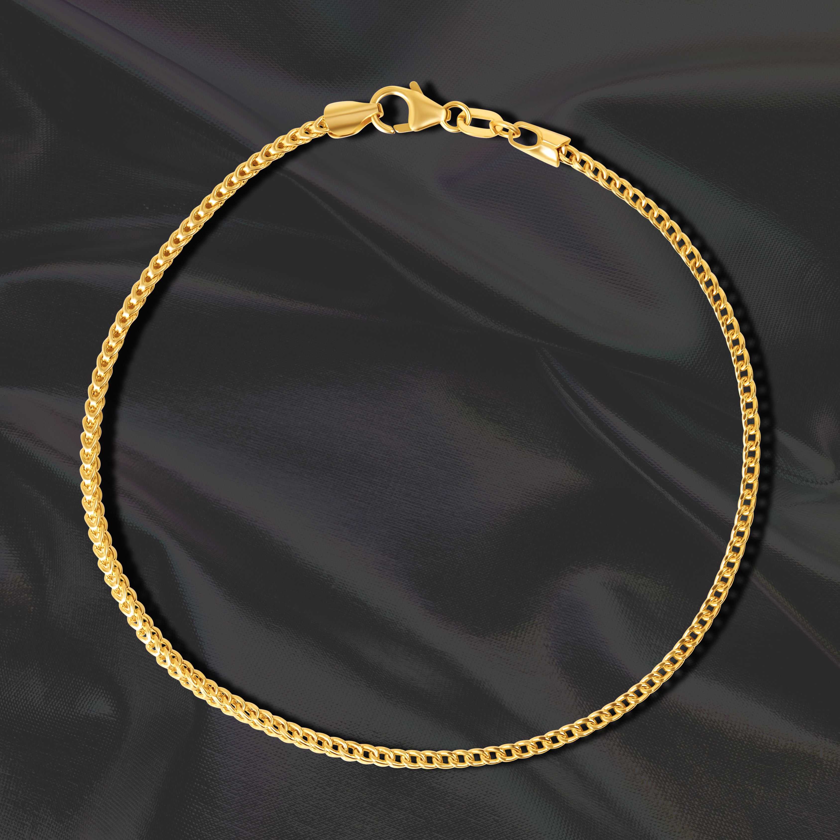 18K Pure Gold Thin Bracelet