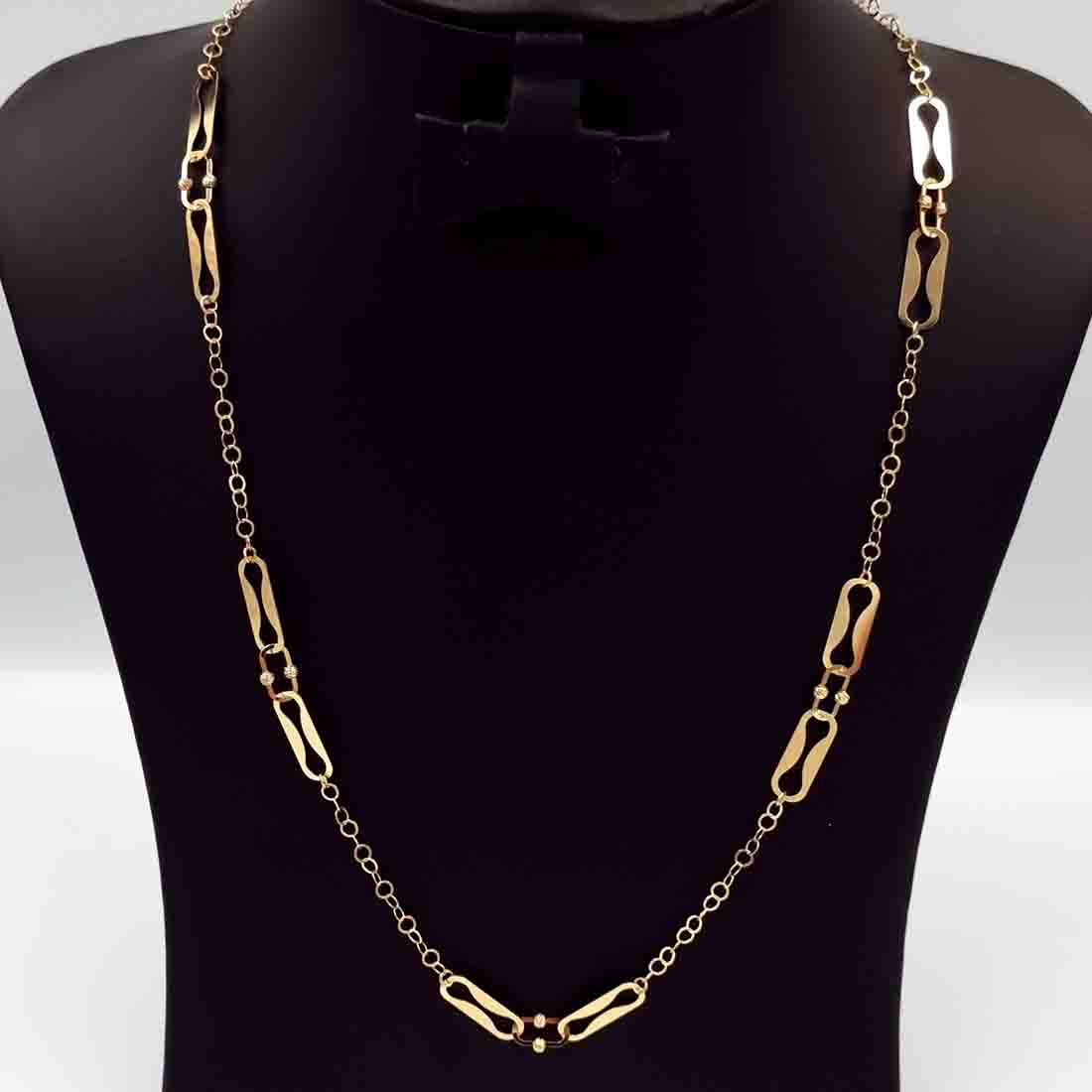 18K Pure Gold Linked Chain