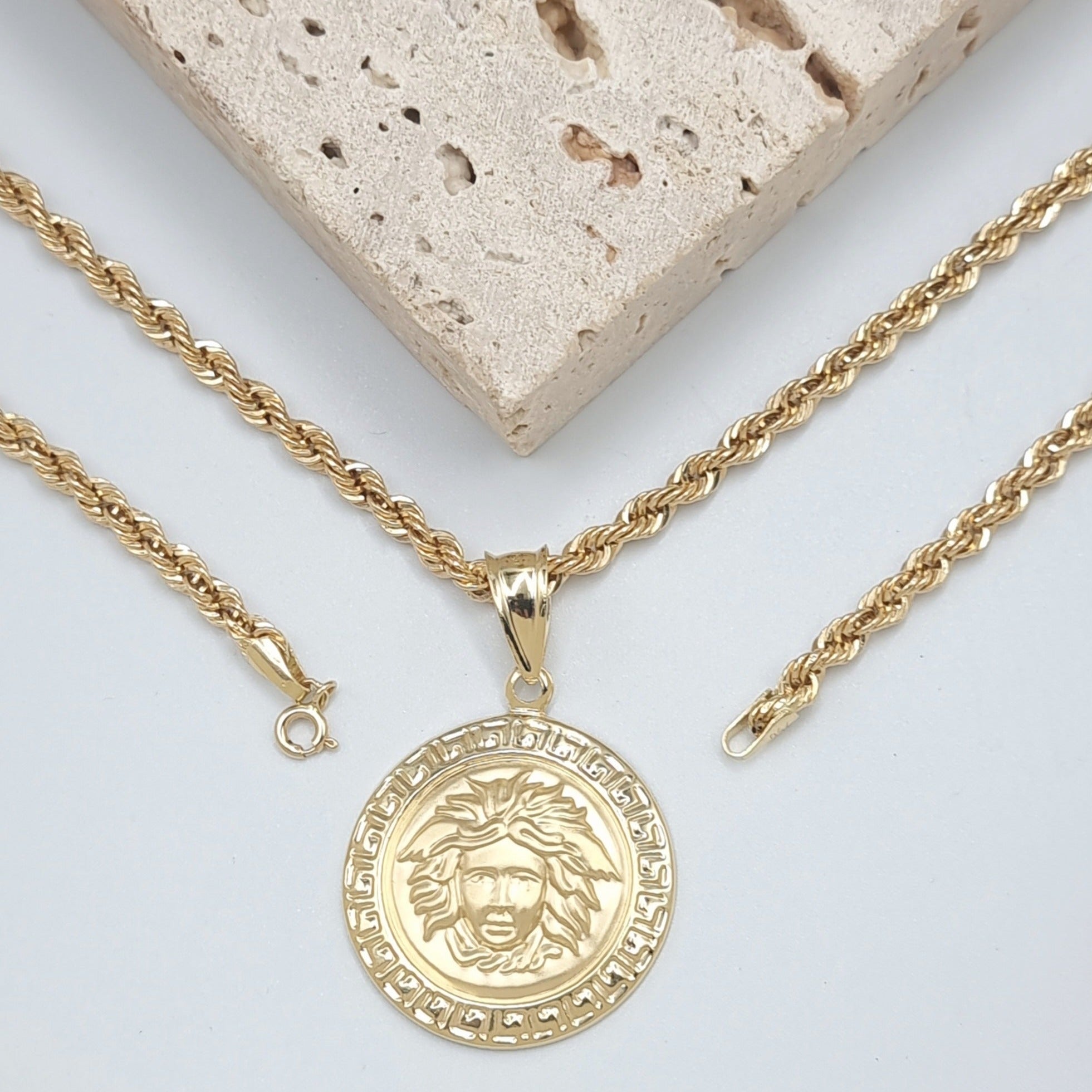 18K Pure Gold M.H Necklace