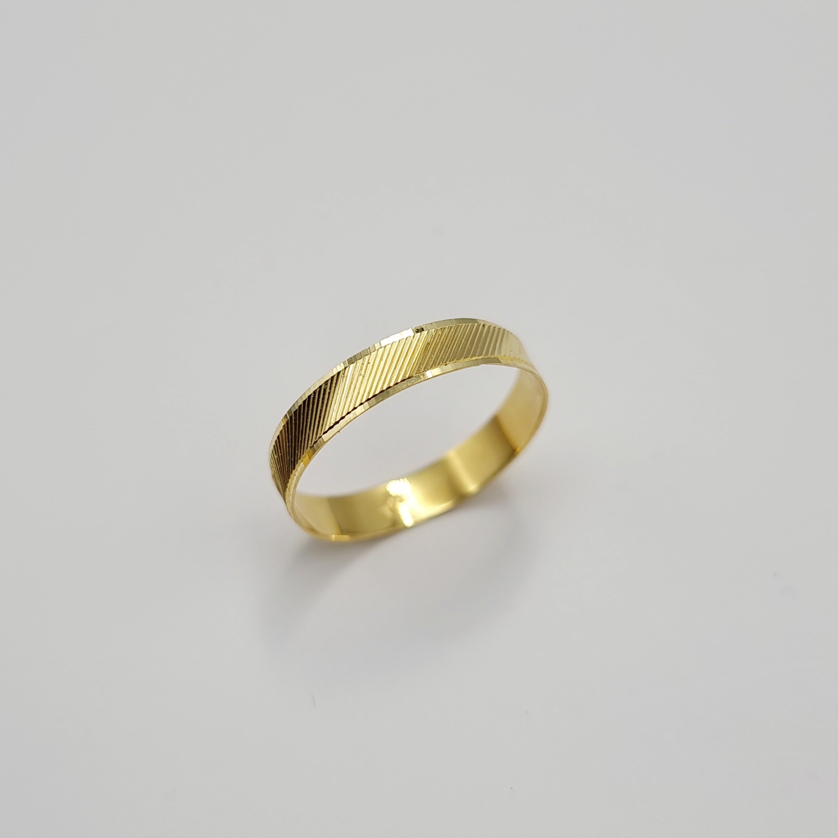 18K Pure Gold Elegant Design Couple Ring