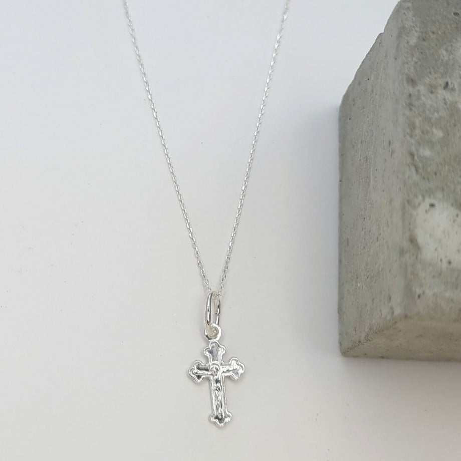 Real 925 Sterling Cross Necklace