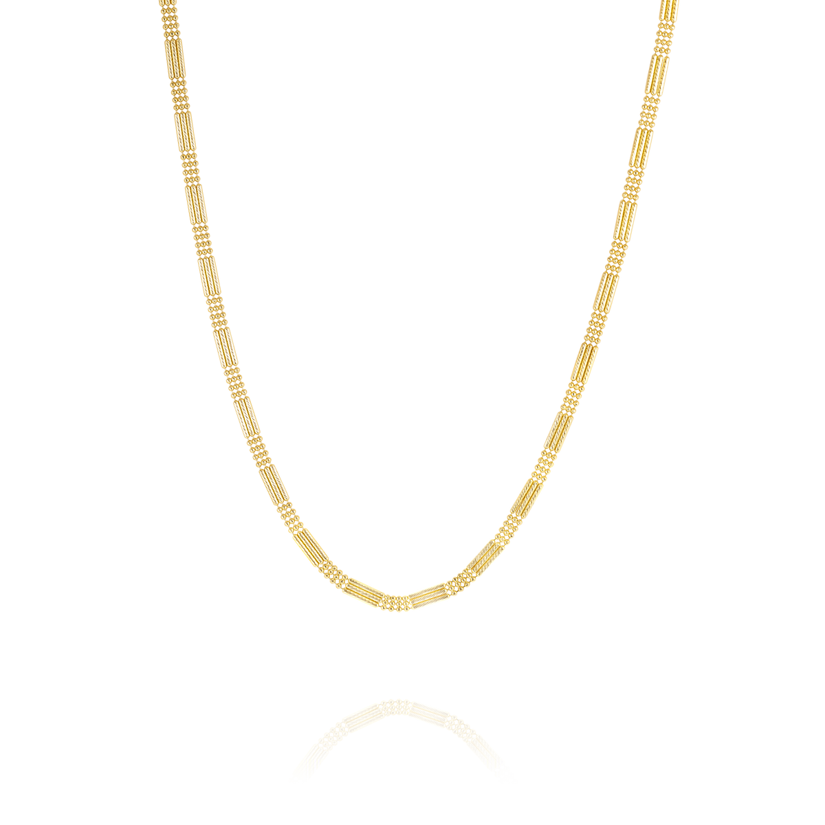 18K Pure Gold 1 Color Layer Seed Chain – Tala Gold Collection