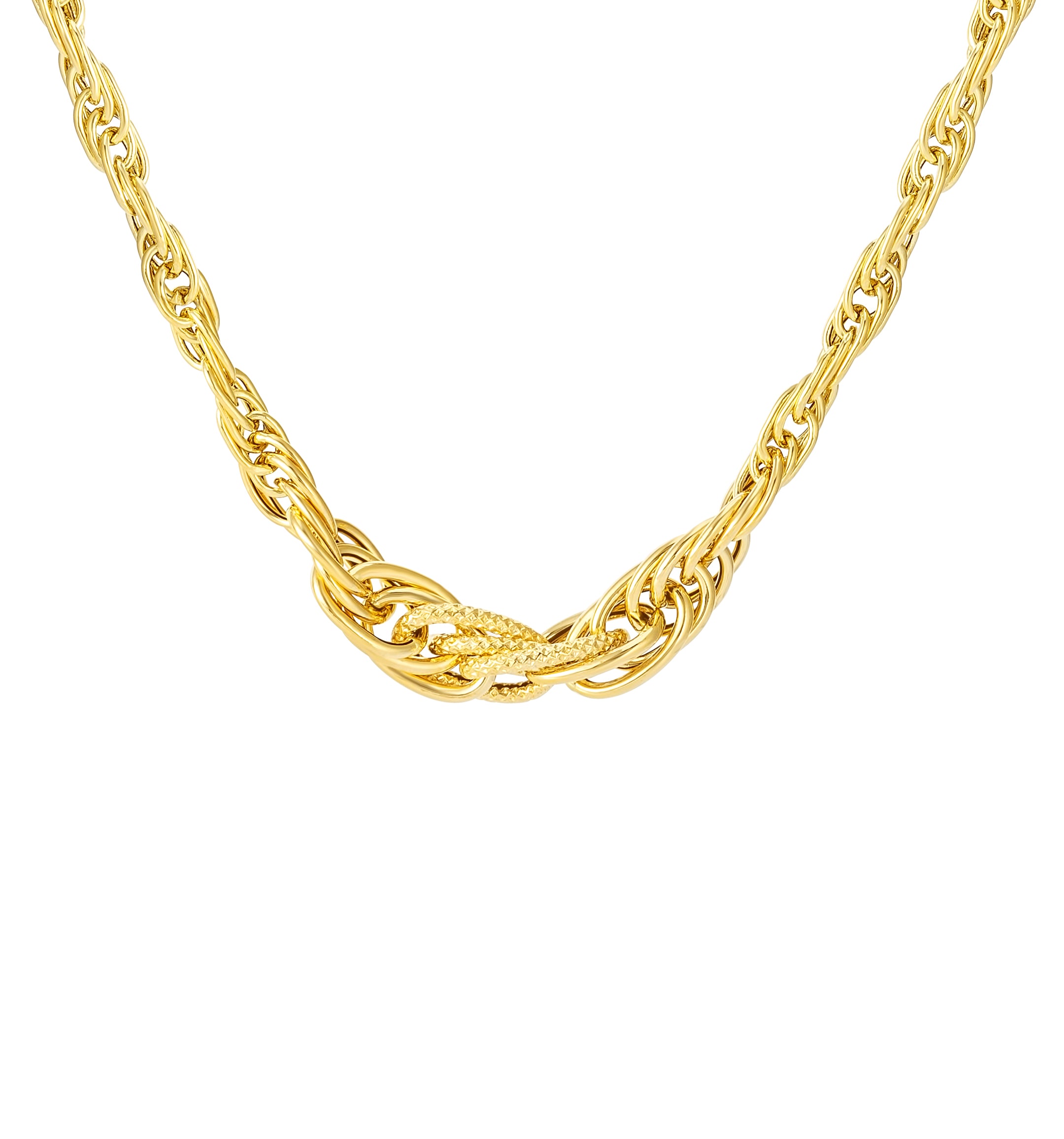 18K Pure Gold 1MM Rope Chain | 18K Gold Chain | 18K Gold Jewelry