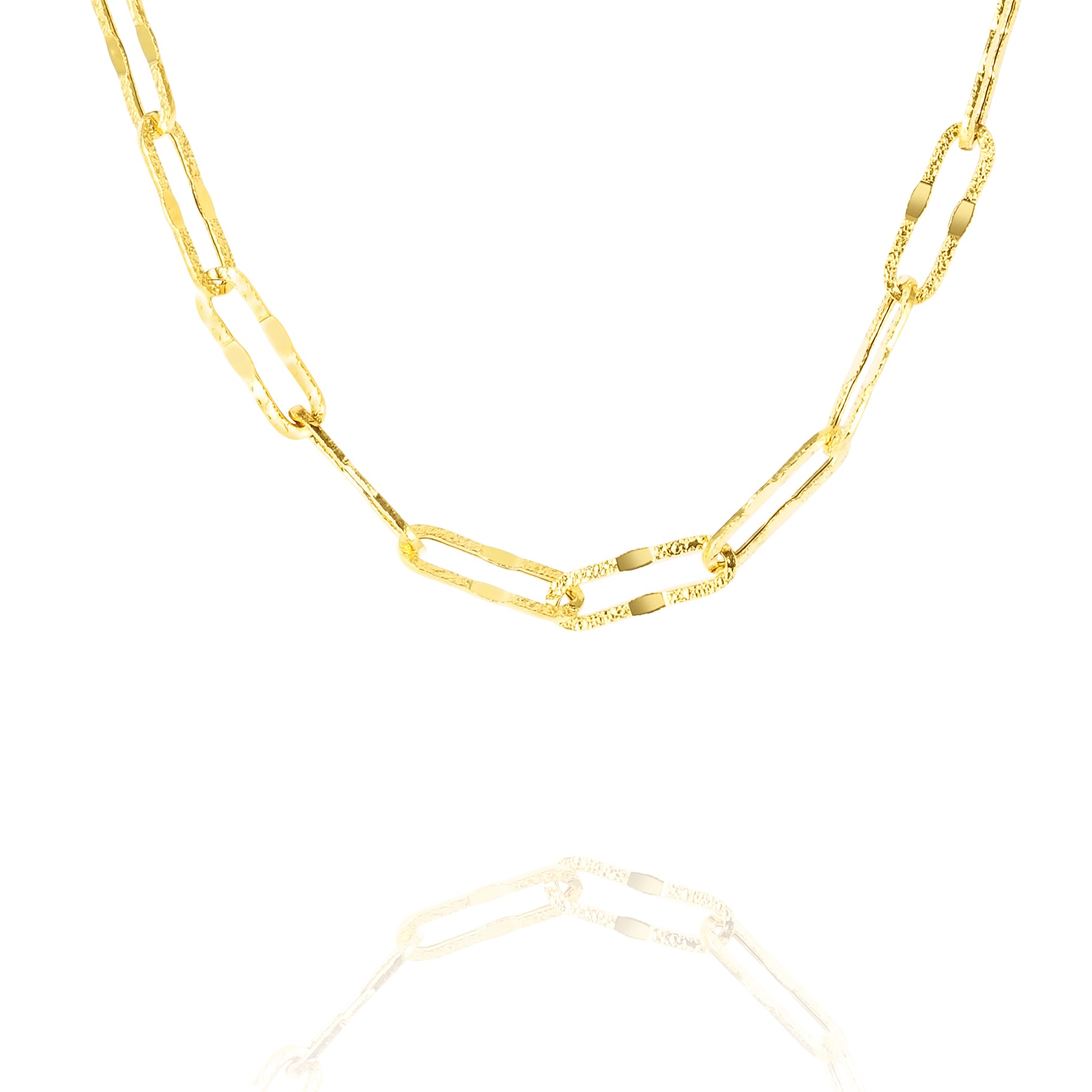 18K Pure Gold Linked Chain