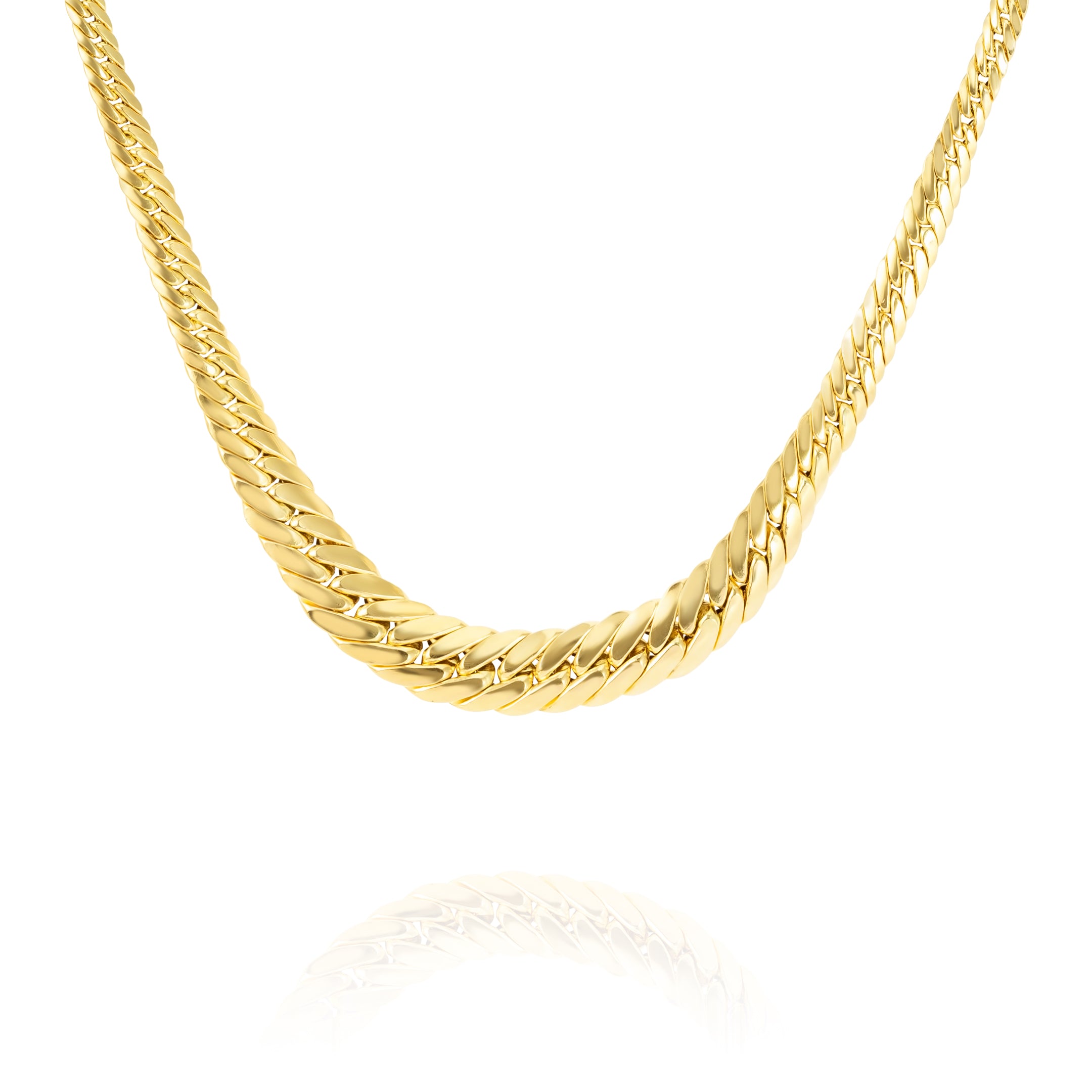 18K Pure Gold Elegant Thick Chain