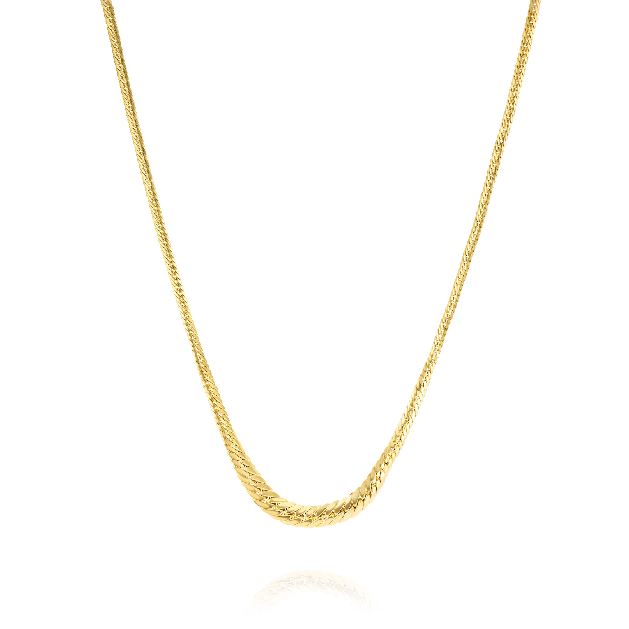 18K Pure Gold Elegant Thick Chain