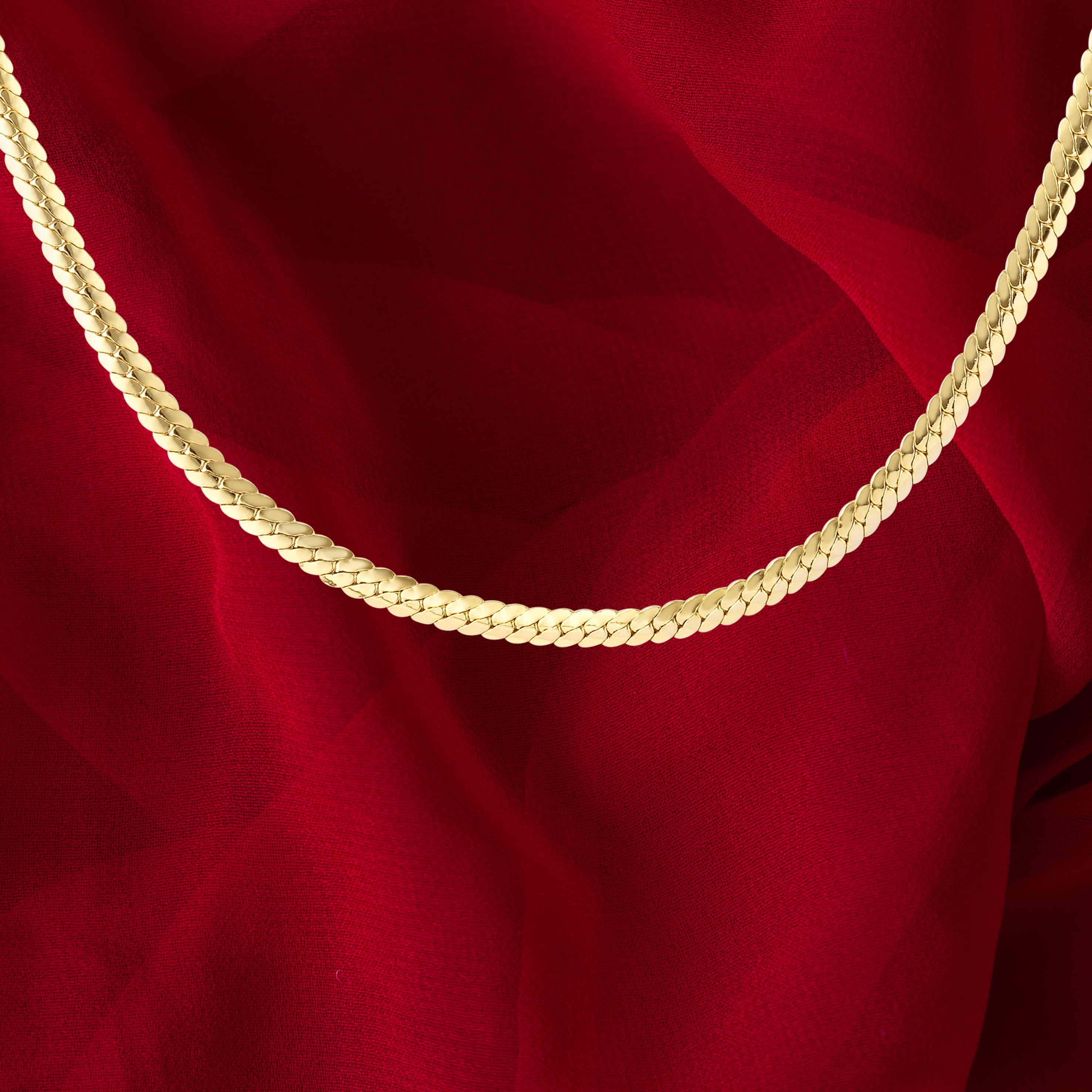 18K Pure Gold Snake Chain