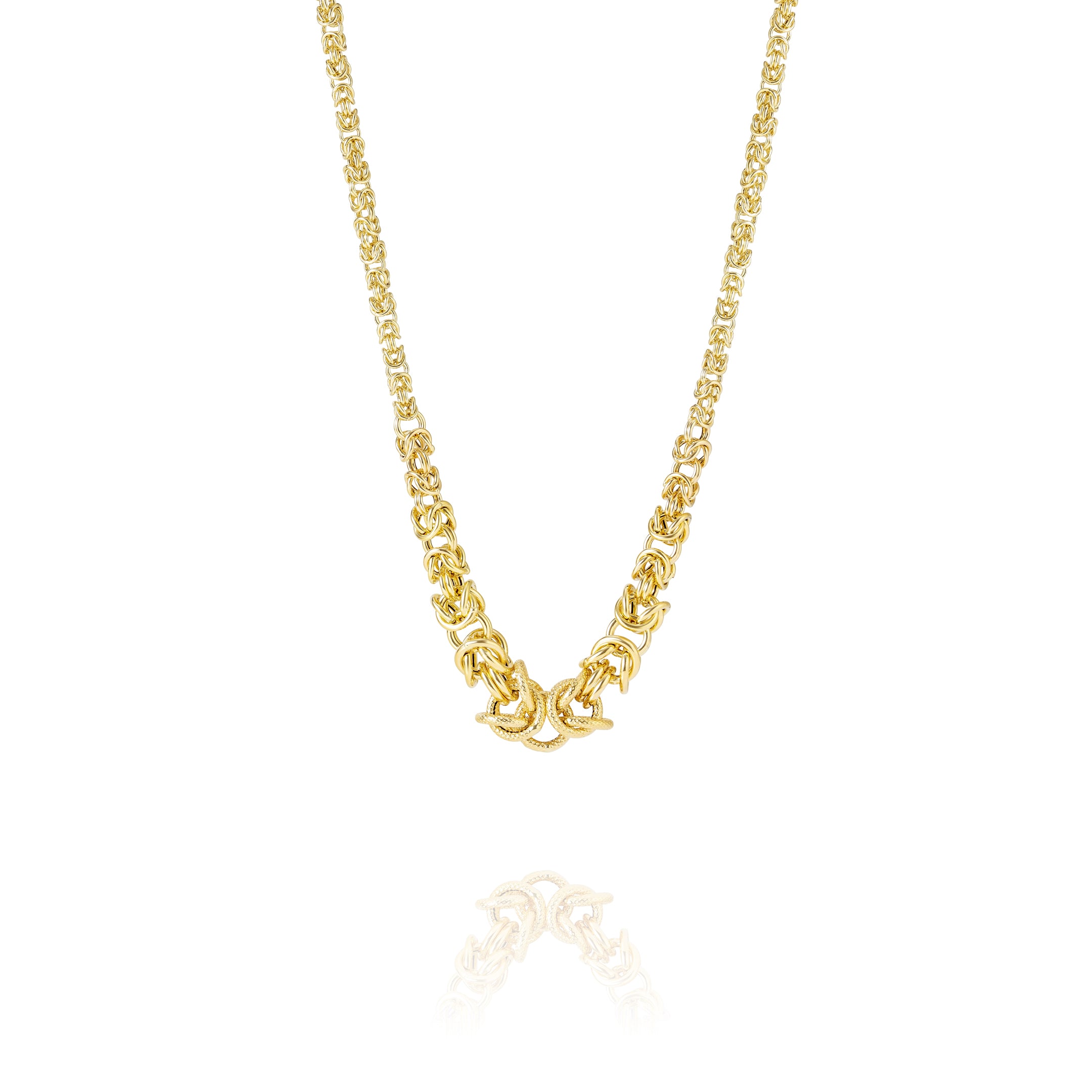 18K Pure Gold Elegant Linked Chain