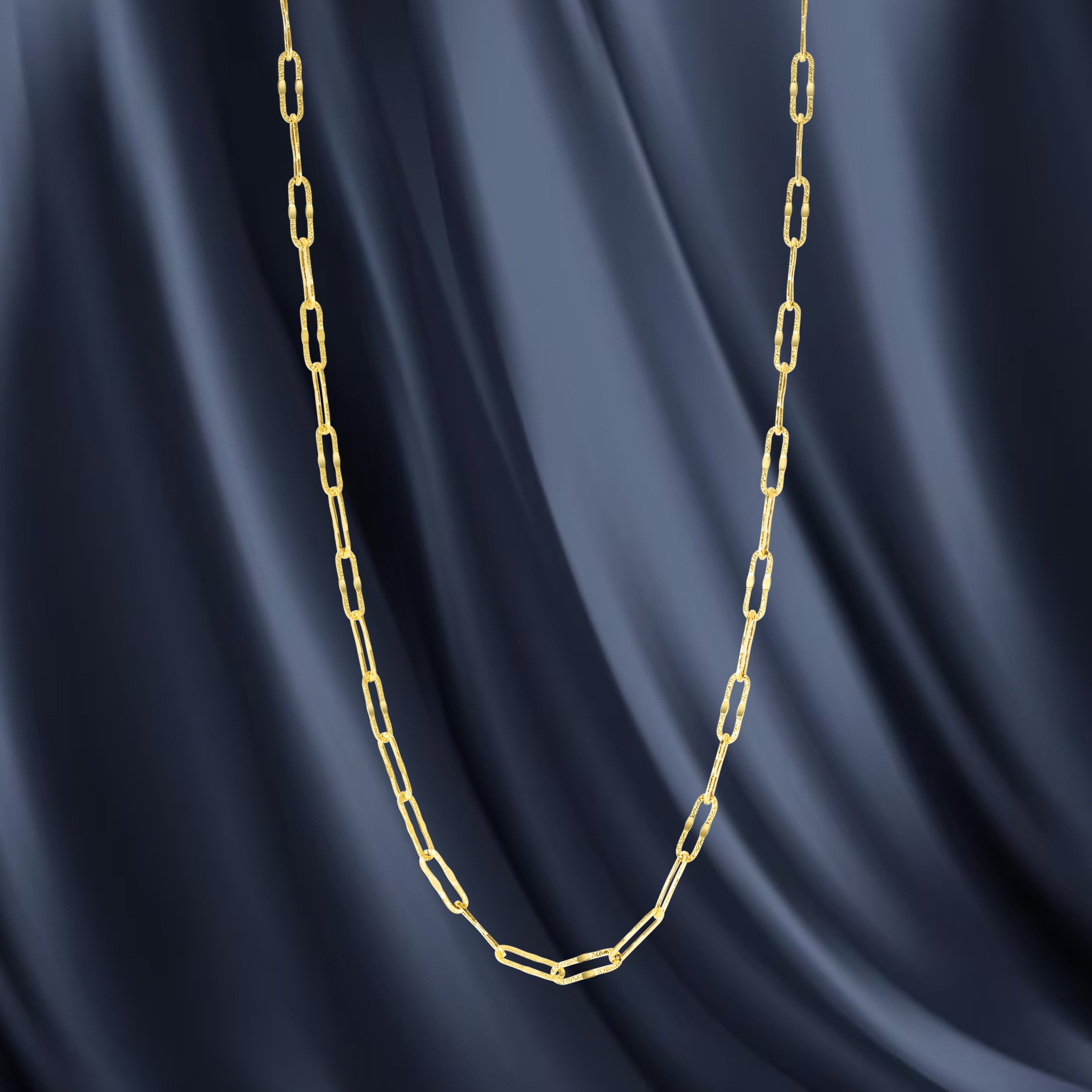 18K Pure Gold Linked Chain