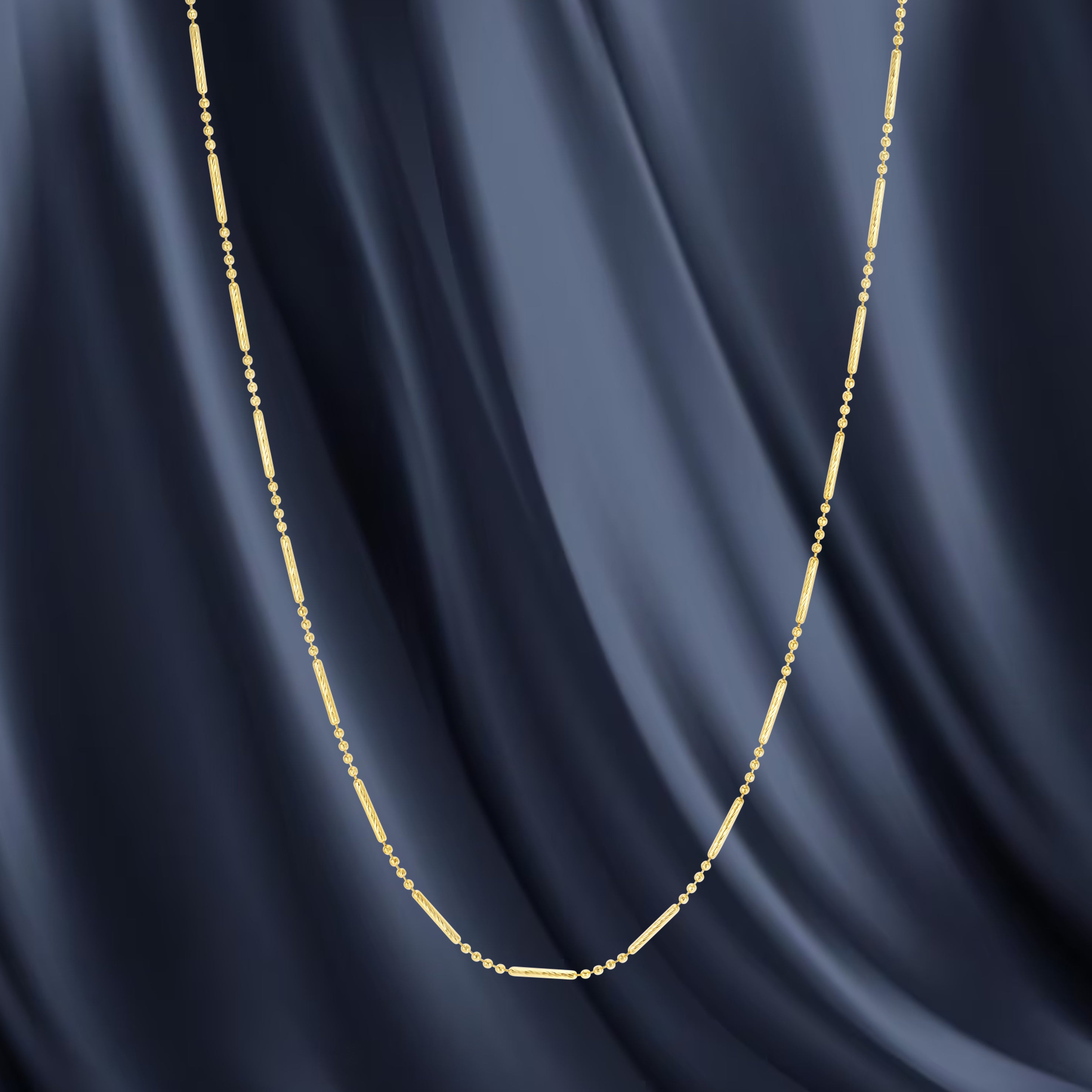 18K Pure Gold 1 Layer Seed Chain