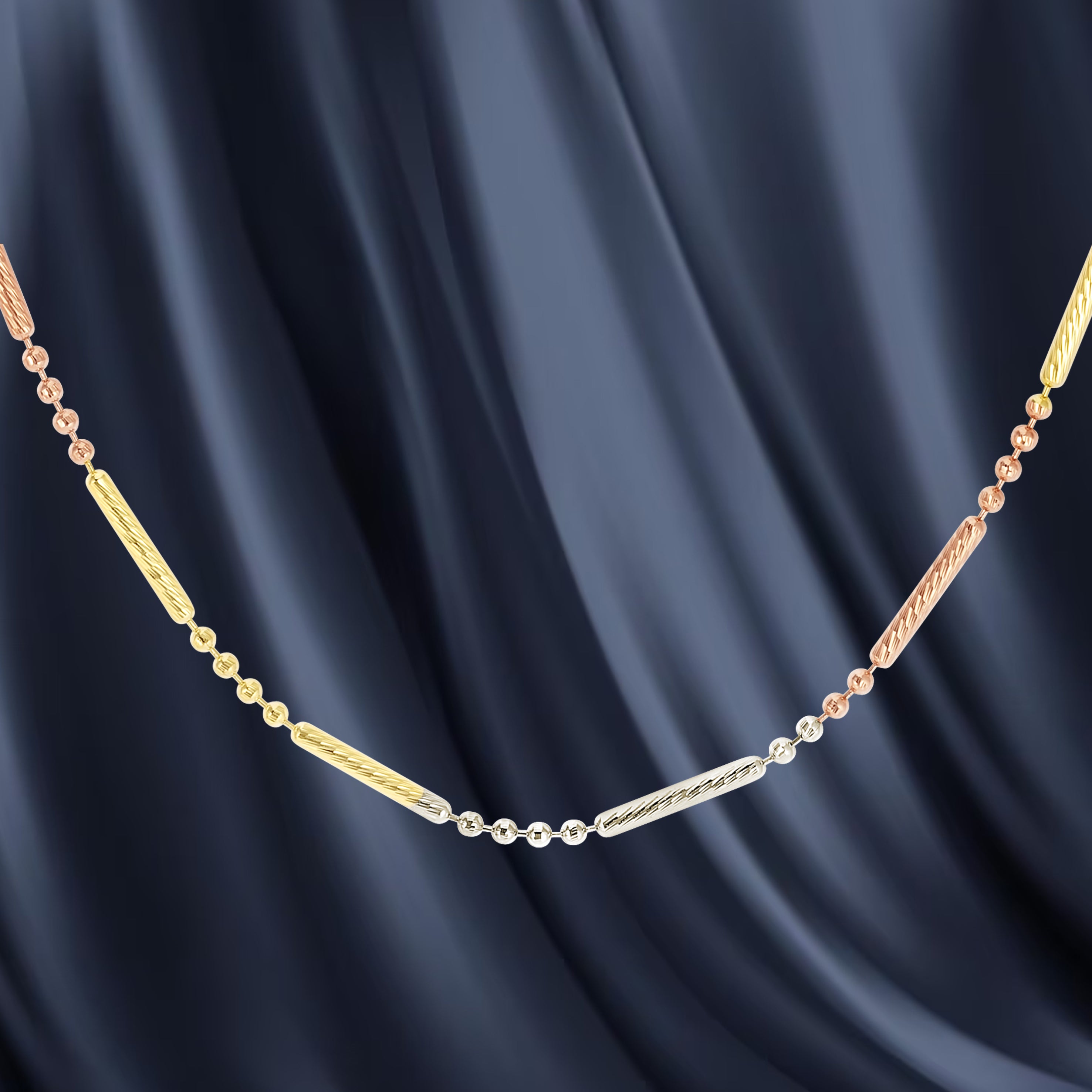 18K Pure Gold 1 Layer Seed Chain