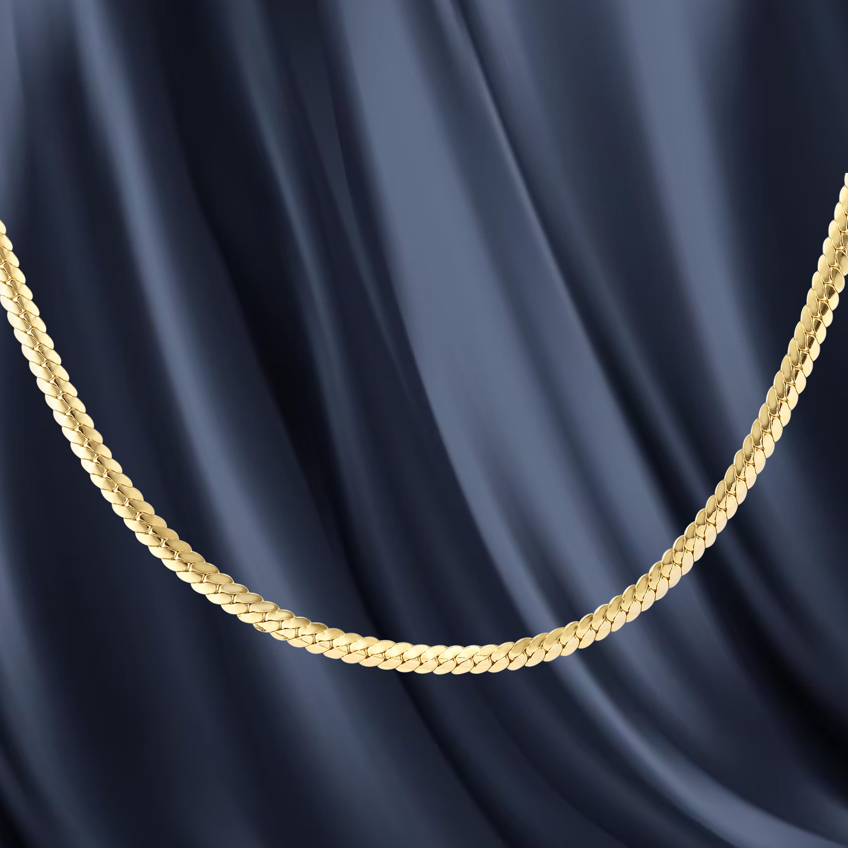 18K Pure Gold Snake Chain