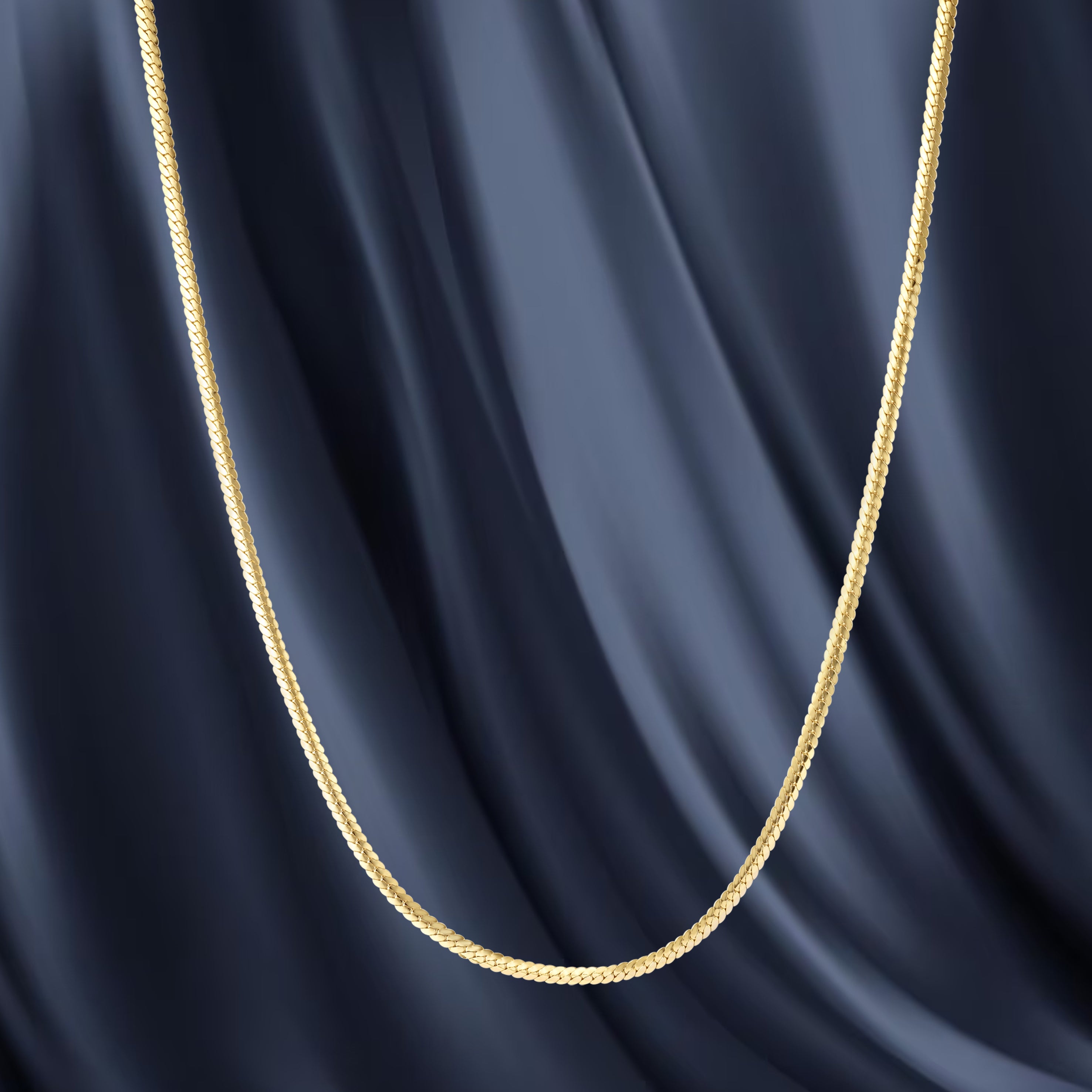 18K Pure Gold Snake Chain