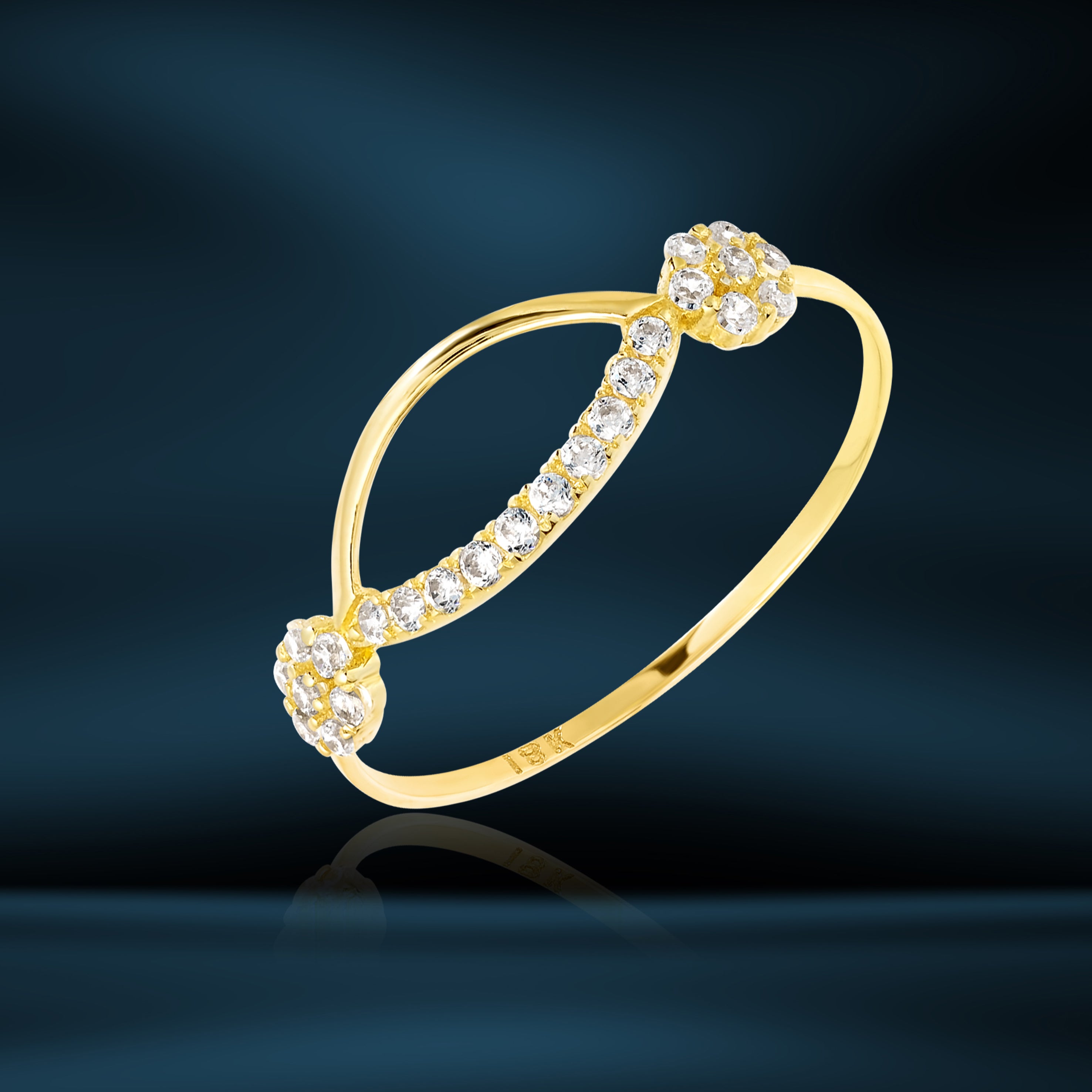 Pure Gold Latest Rings 18K Pure Gold Stone Ring – Tala Gold Collection