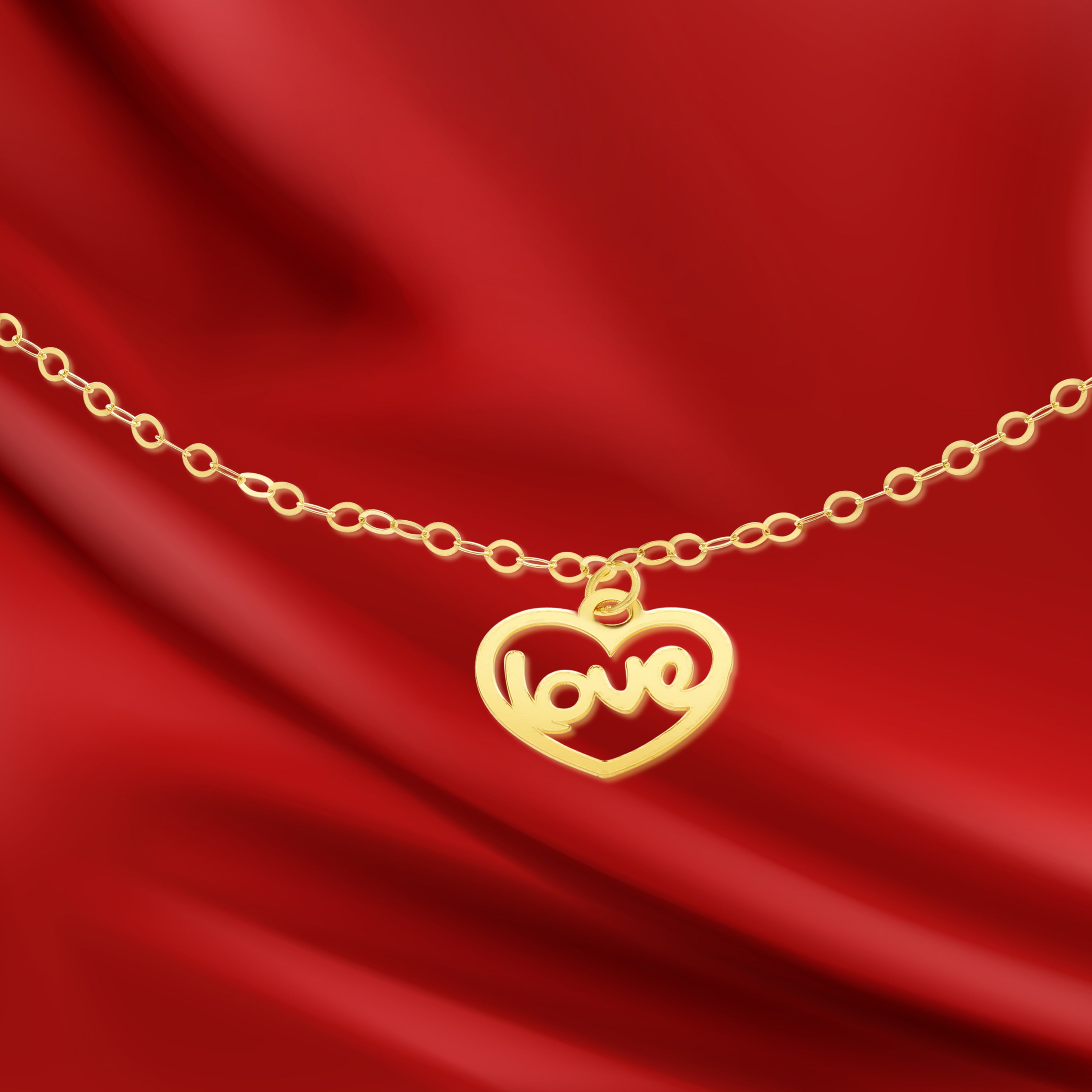 18K Pure Gold Fine Love Bracelet