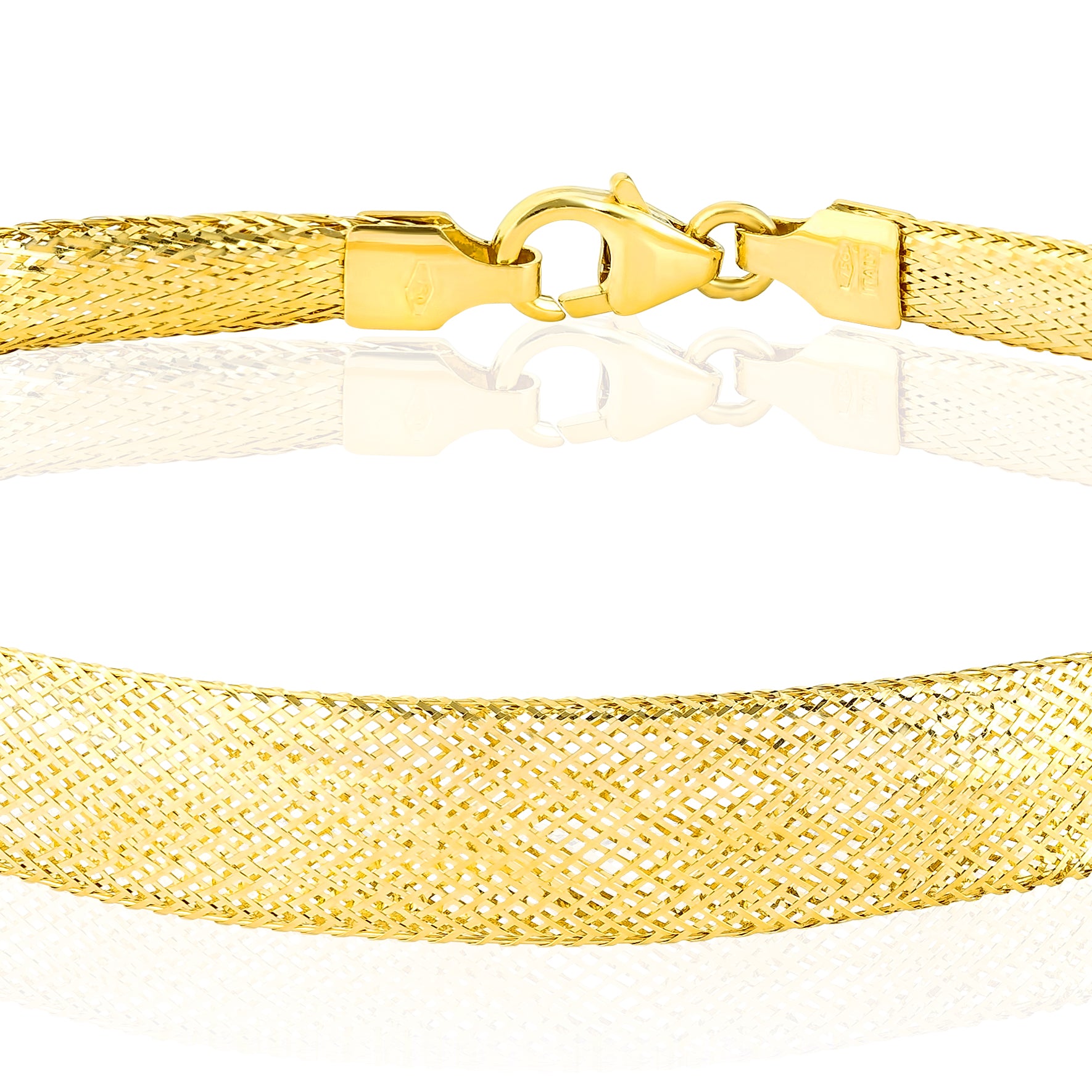 18K Pure Gold Elastic Bangle