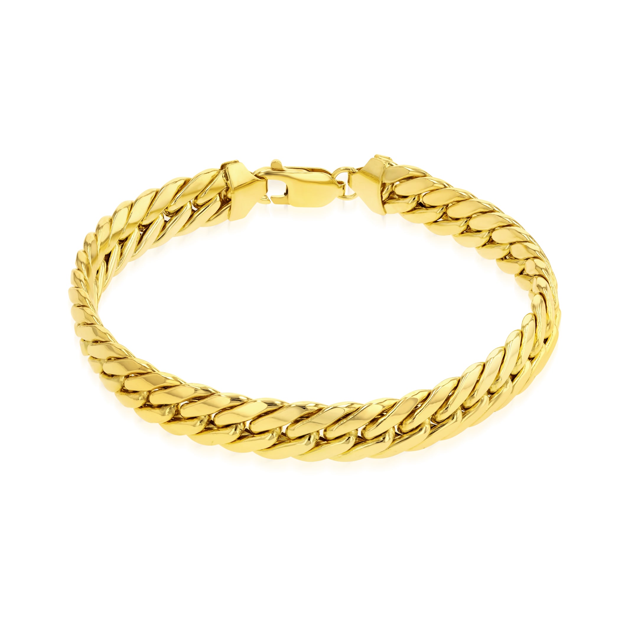 18K Pure Gold Elegant Thick Bracelet