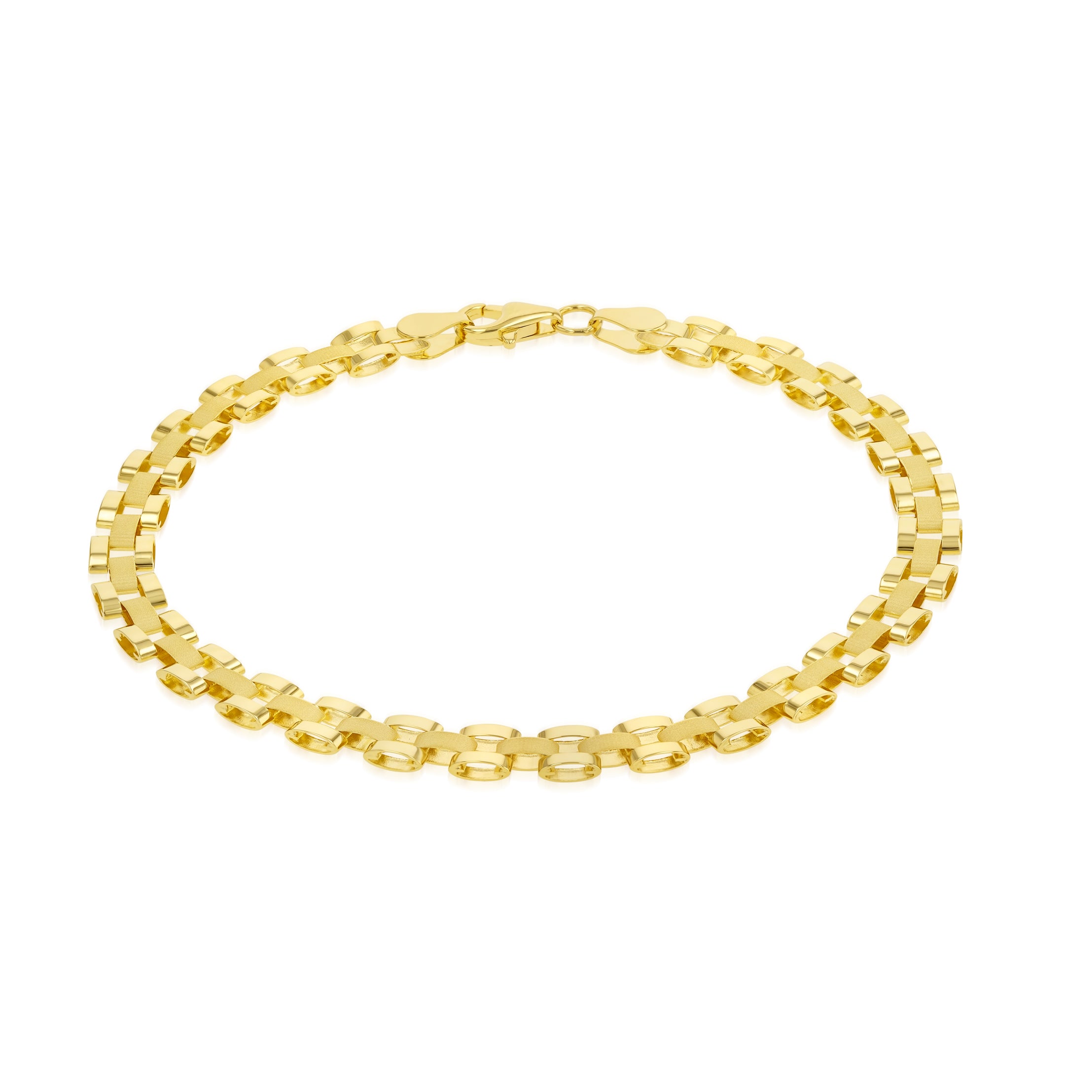 18K Pure Gold Elegant Thick Bracelet