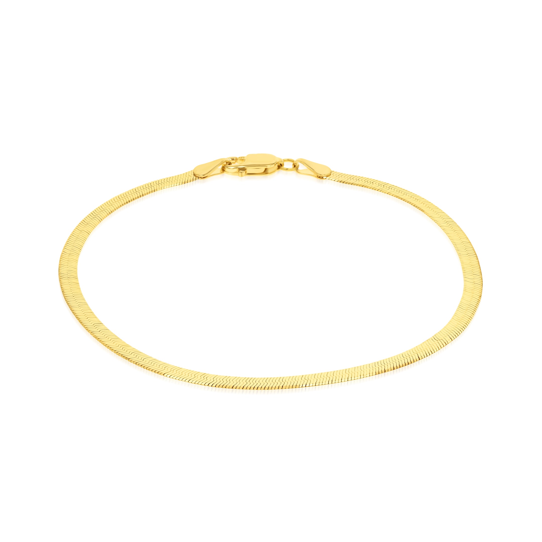 18K Pure Gold Flat Bracelet