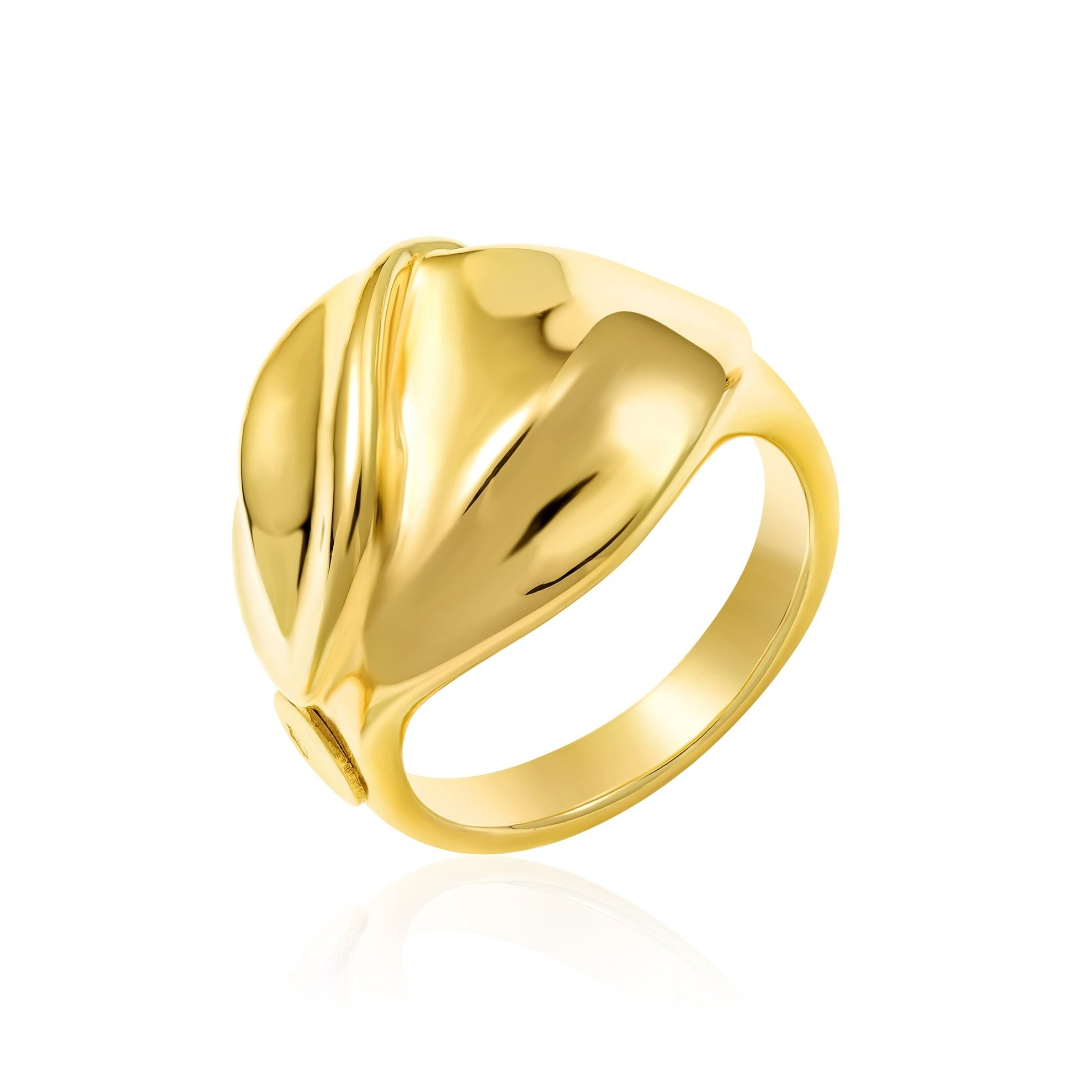 18K Pure Gold Elegant Ring