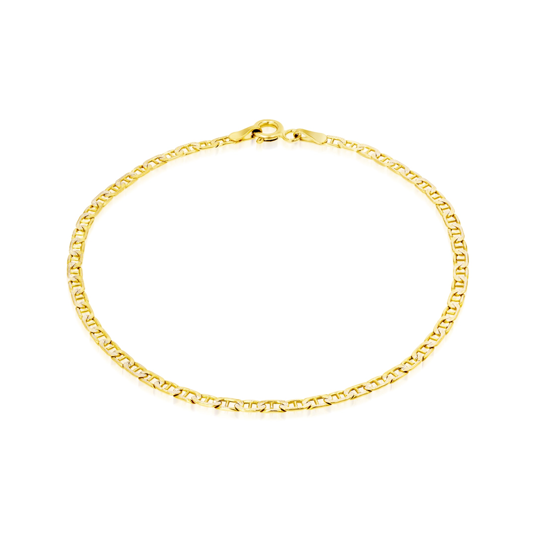 18K Pure Gold Flat Bracelet