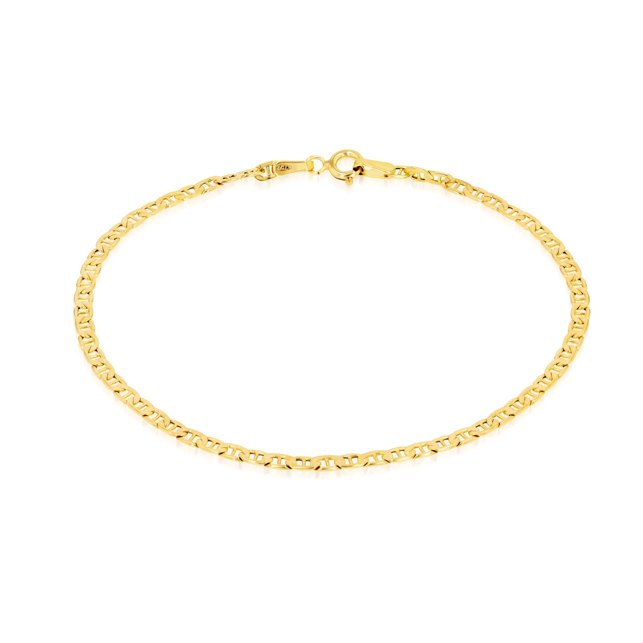 18K Pure Gold Flat Bracelet