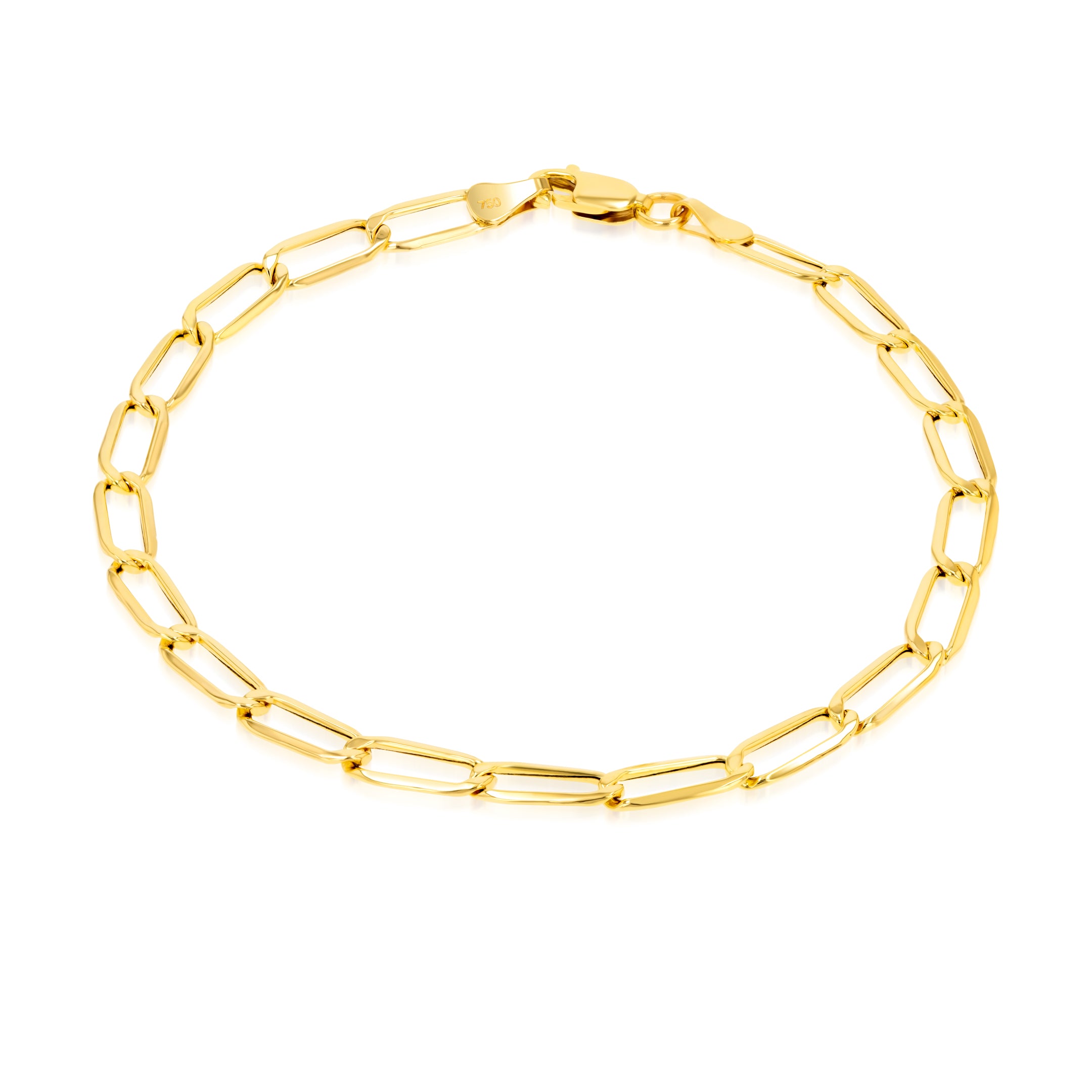 18K Pure Gold Linked Bracelet