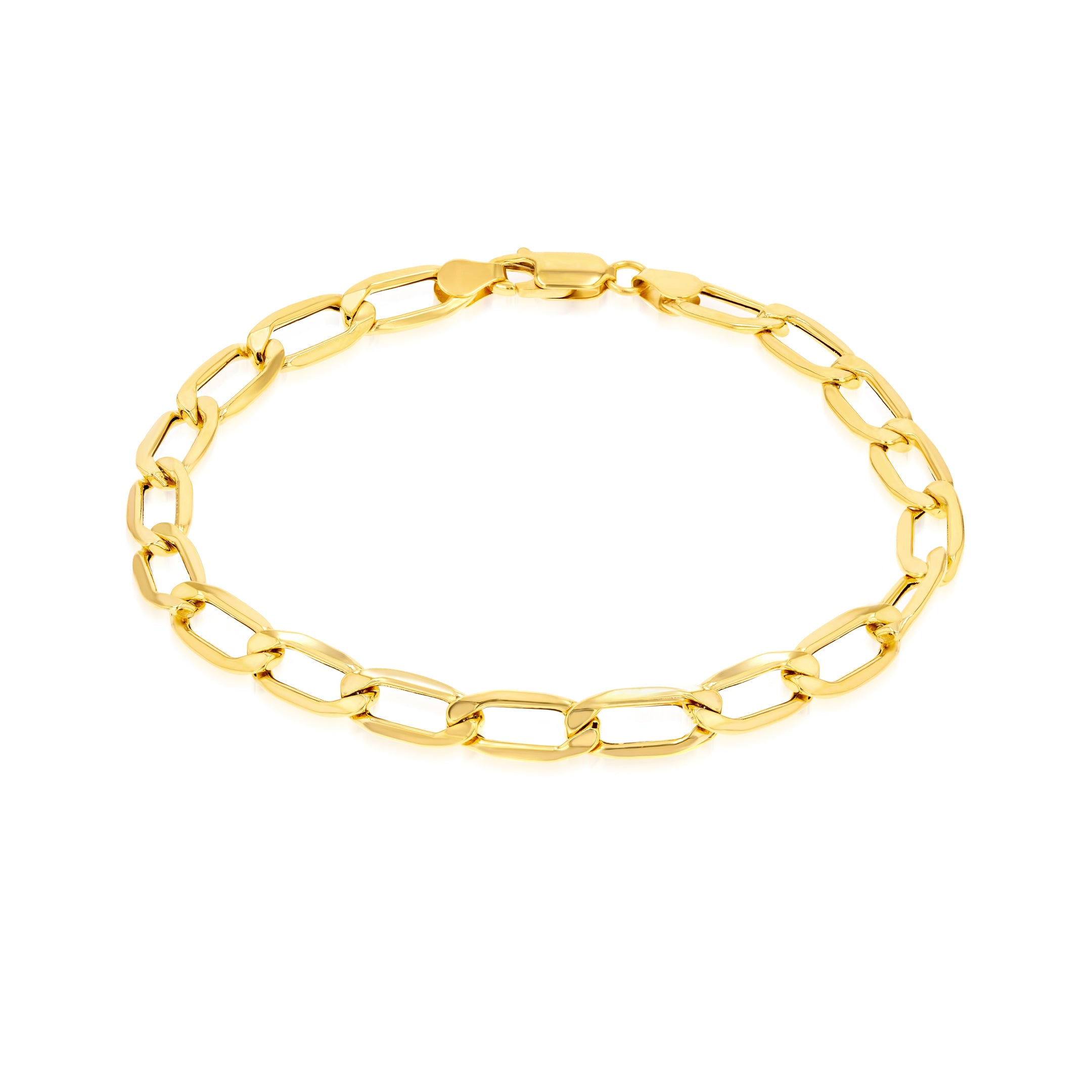 18K Pure Gold Linked Bracelet