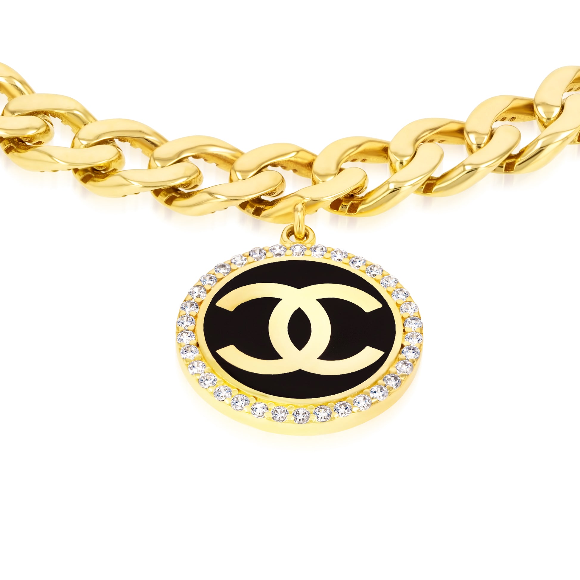 18K Pure Gold Elegant C.H Bracelet