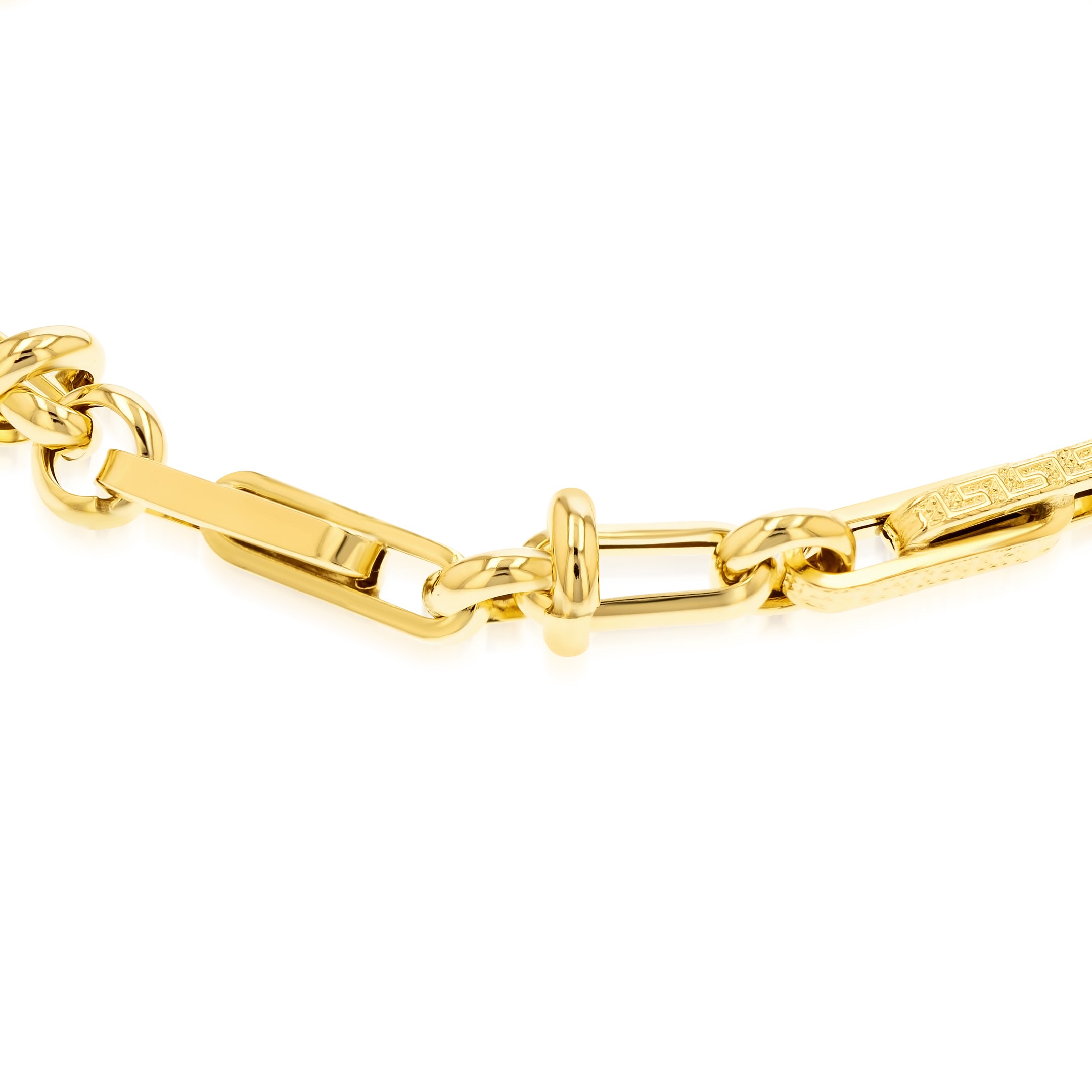 18K Pure Gold Elegant Linked Bracelet