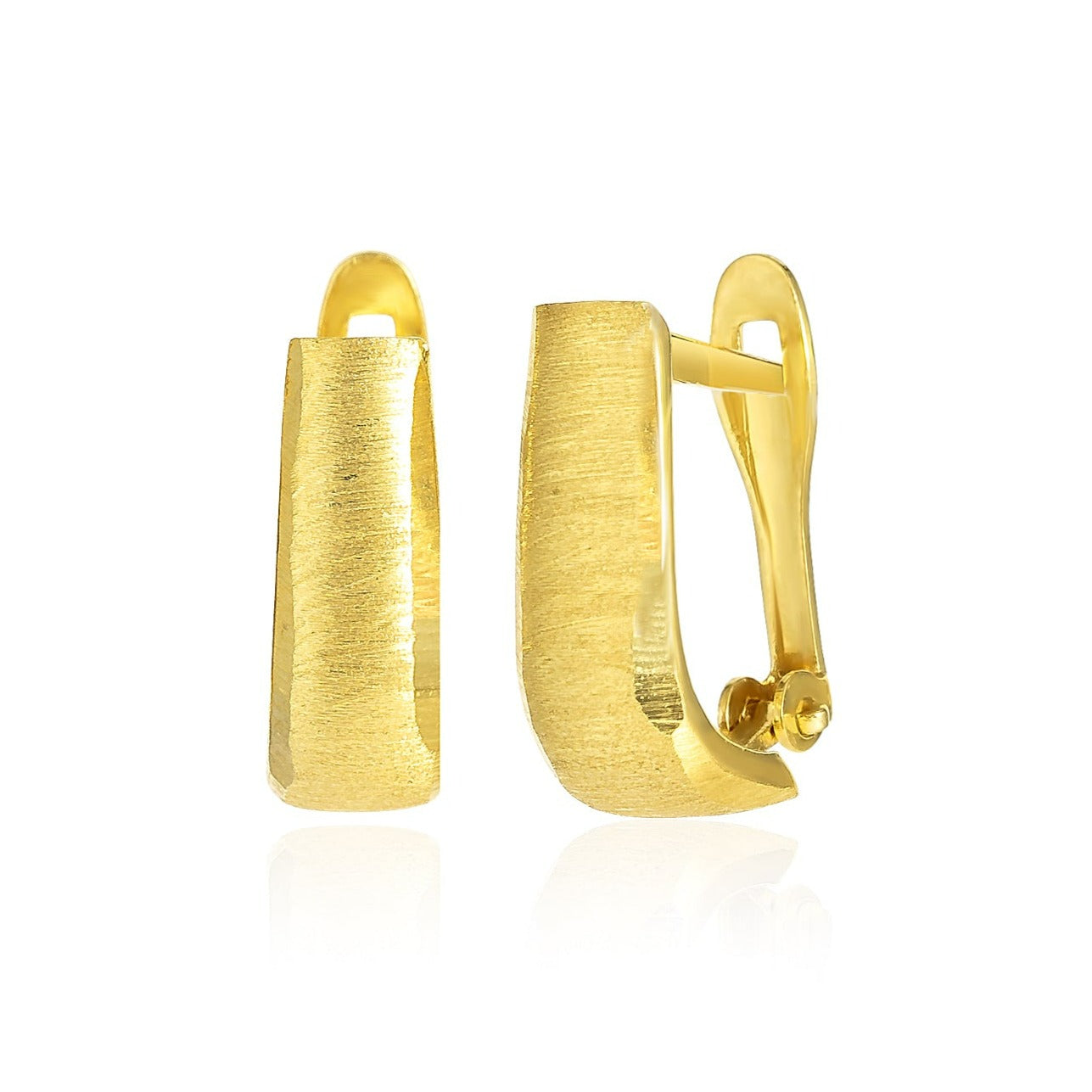 18K Pure Gold Clip Earring Set