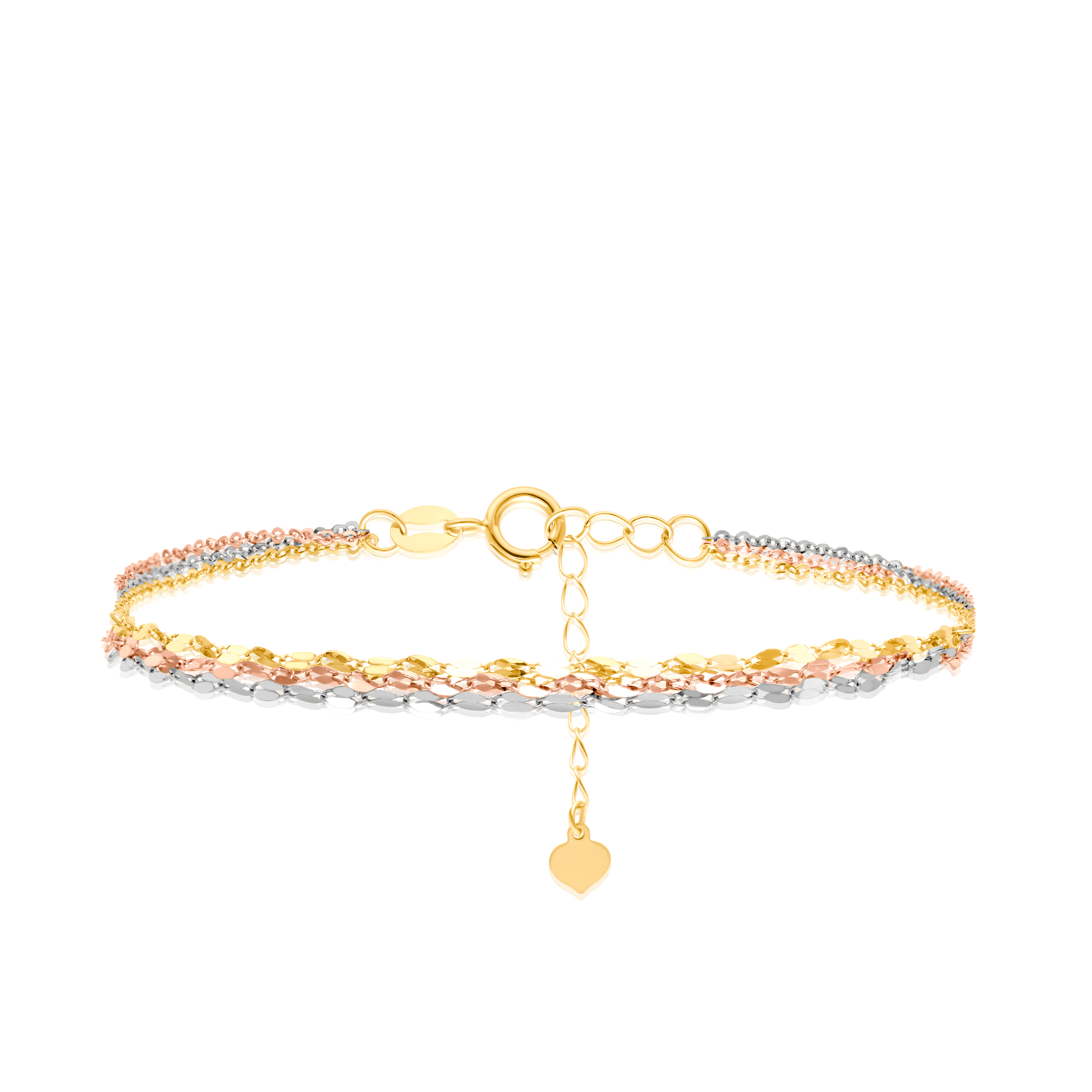 18K Pure Gold Multi Layer Bracelet