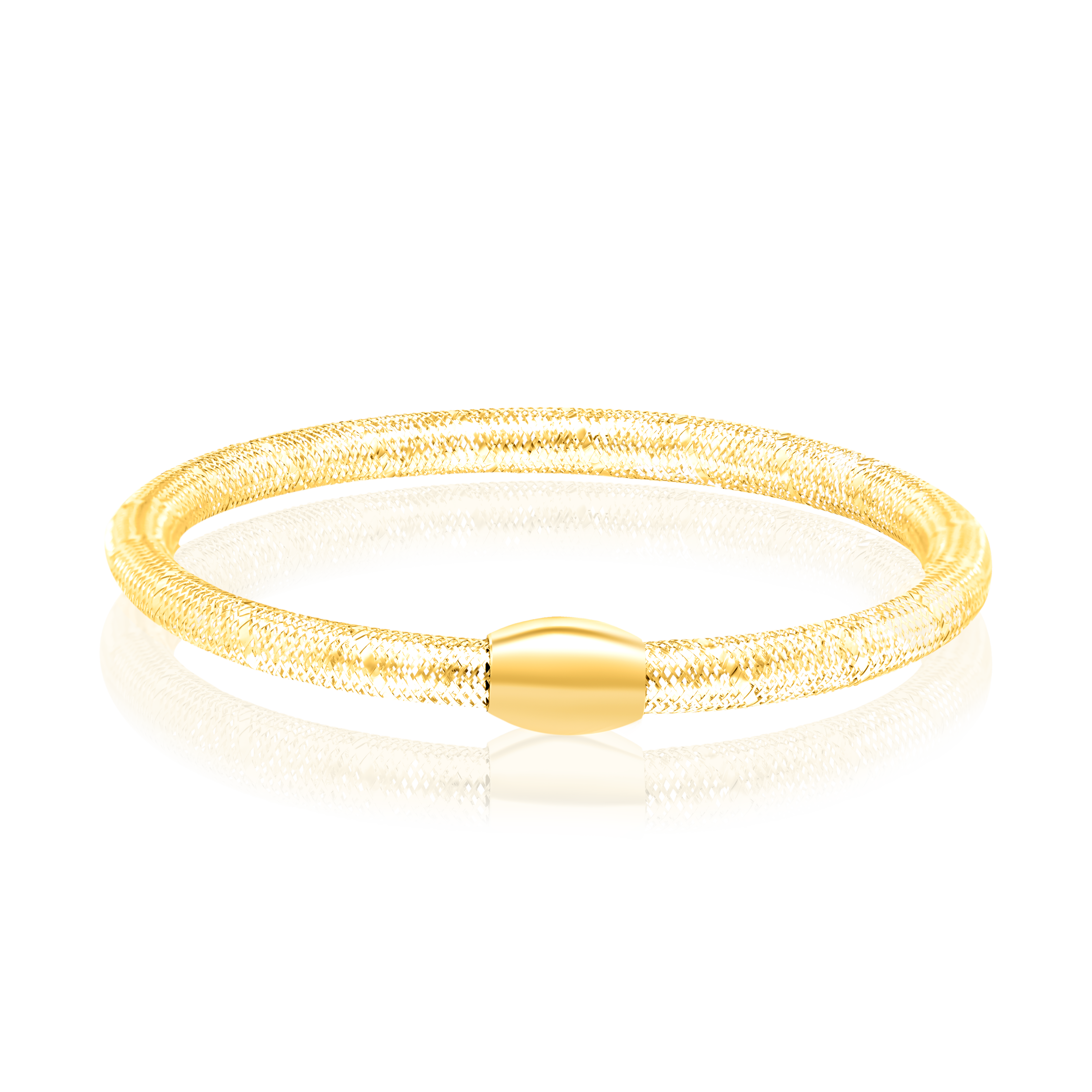 18K Pure Gold 3 Color Bangles Set Talagold