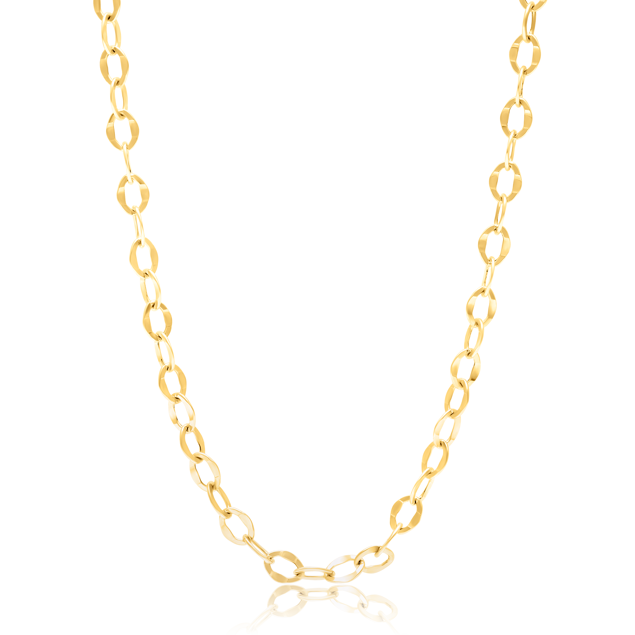 18K Pure Gold Linked Chain