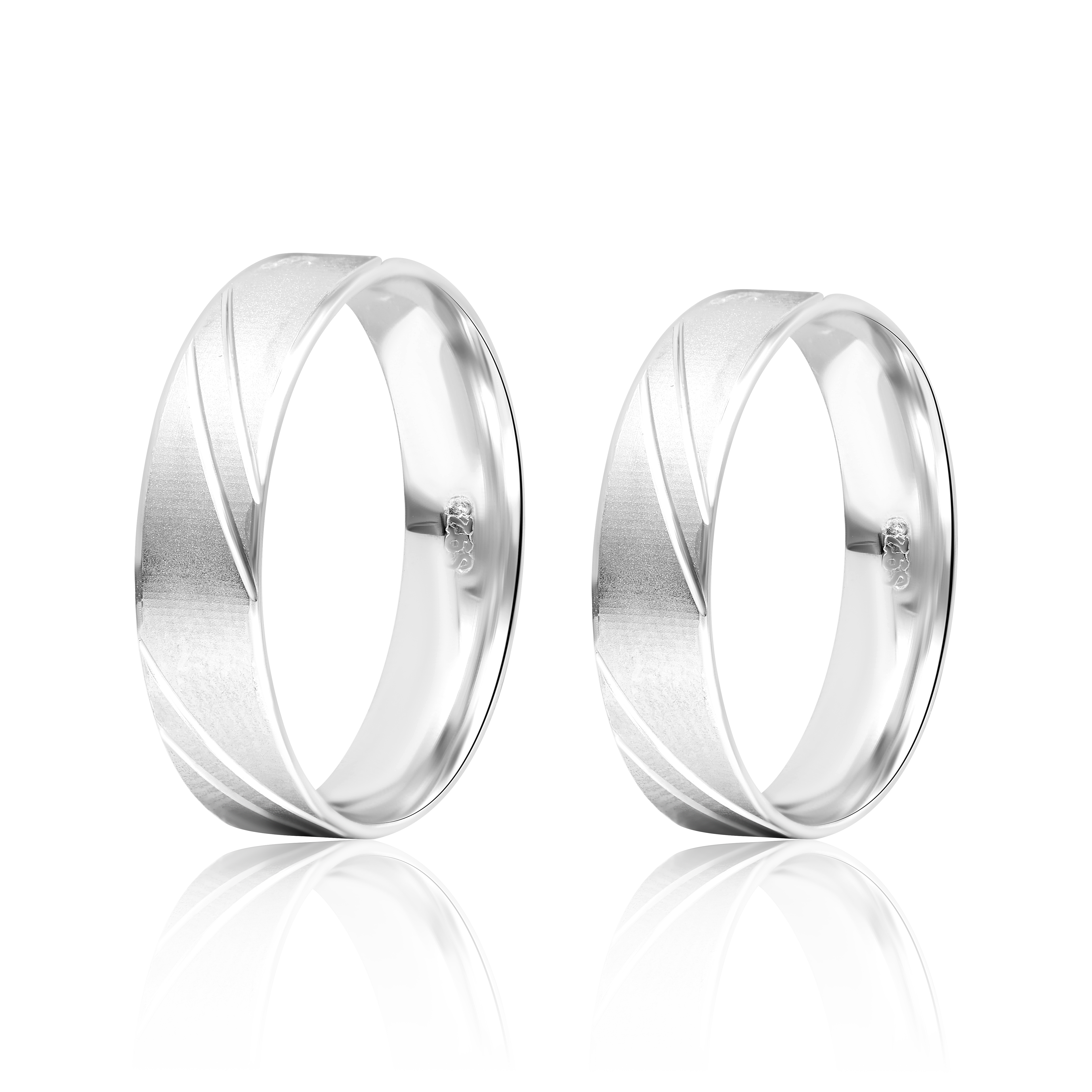 Real 925 Sterling Silver Couple Rings