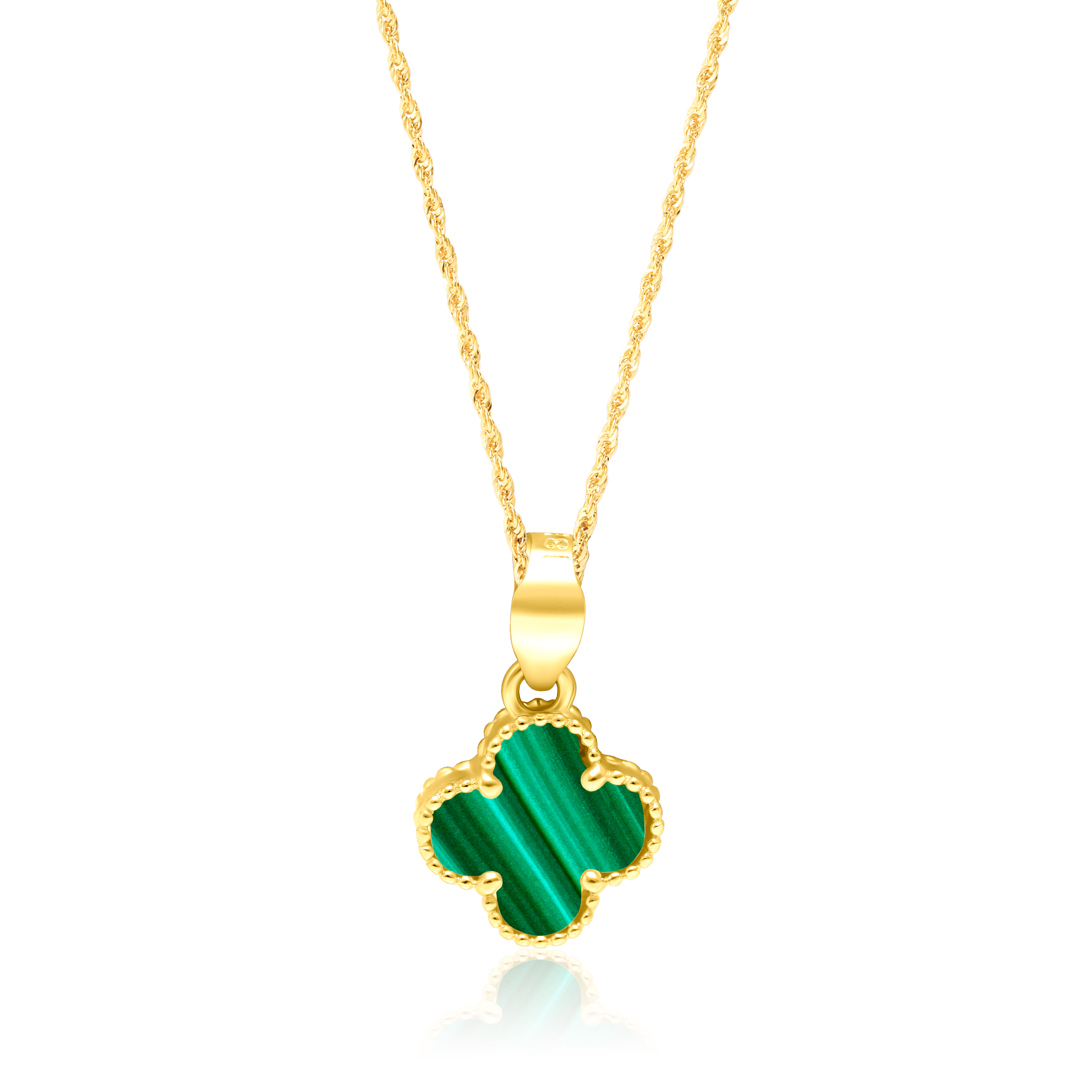 18K Pure Gold V.C Green Jewelry Set Talagold