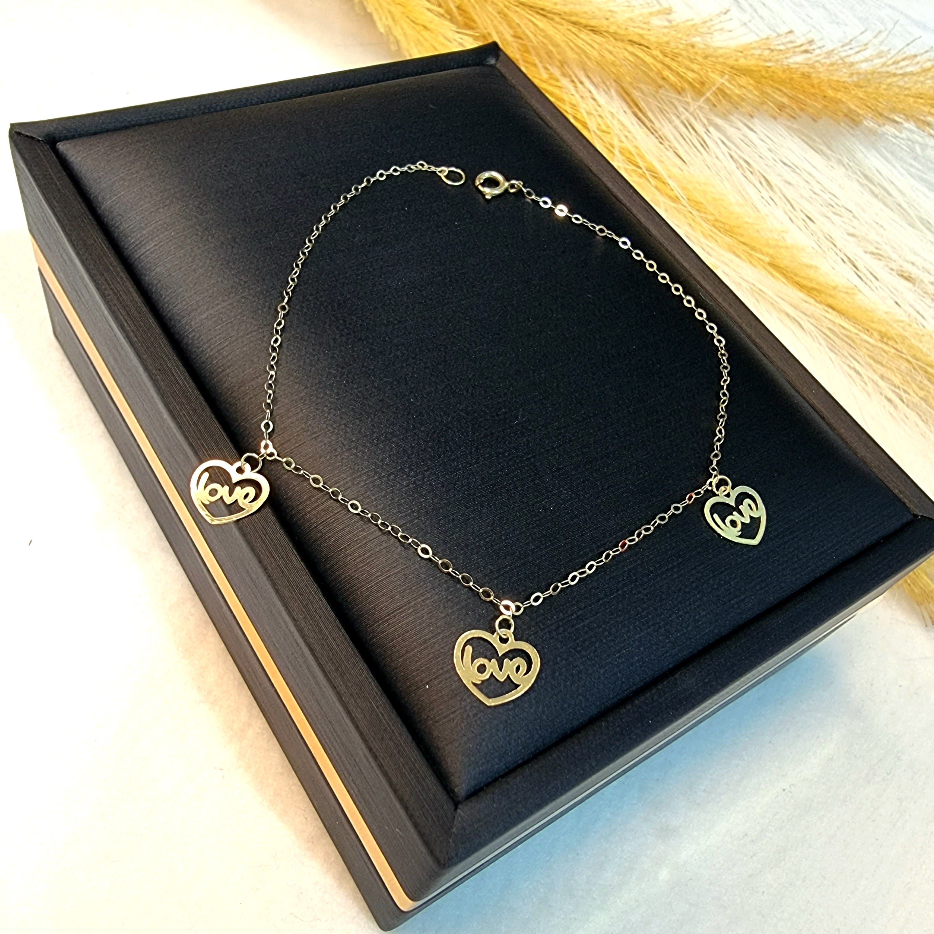 18K Pure Gold Fine Love Bracelet