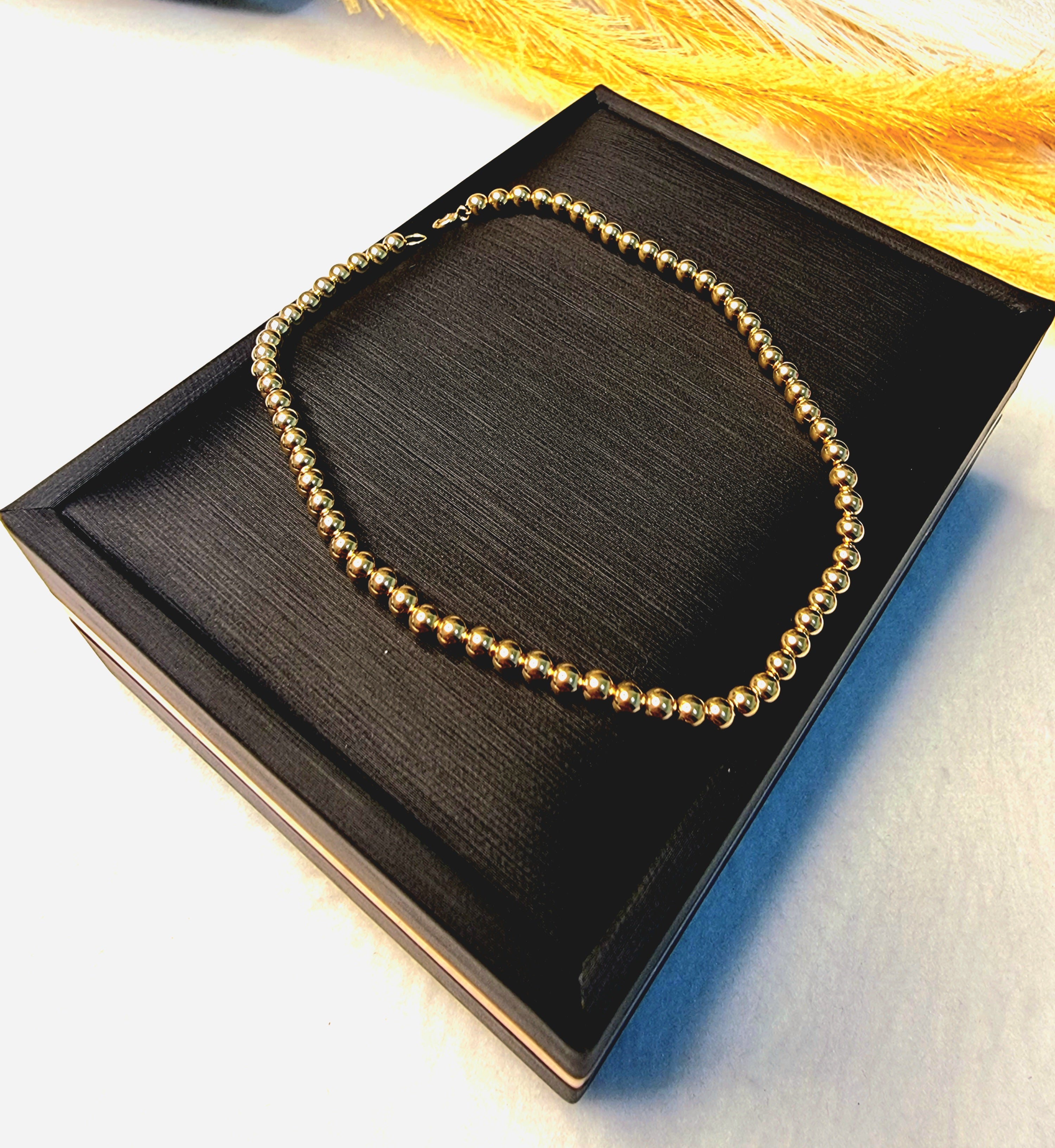 18K Pure Gold Seed Bracelet