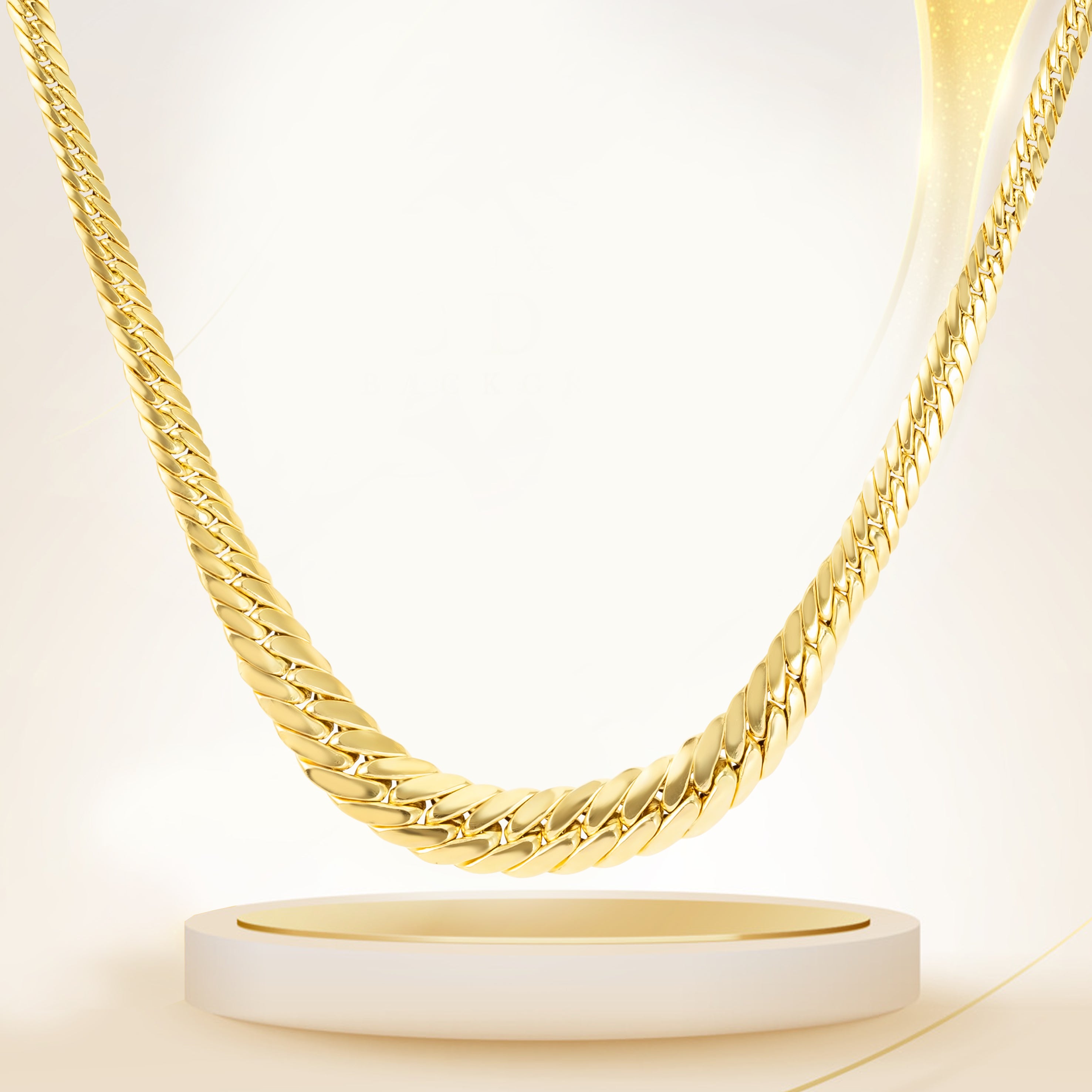 18K Pure Gold Elegant Thick Chain