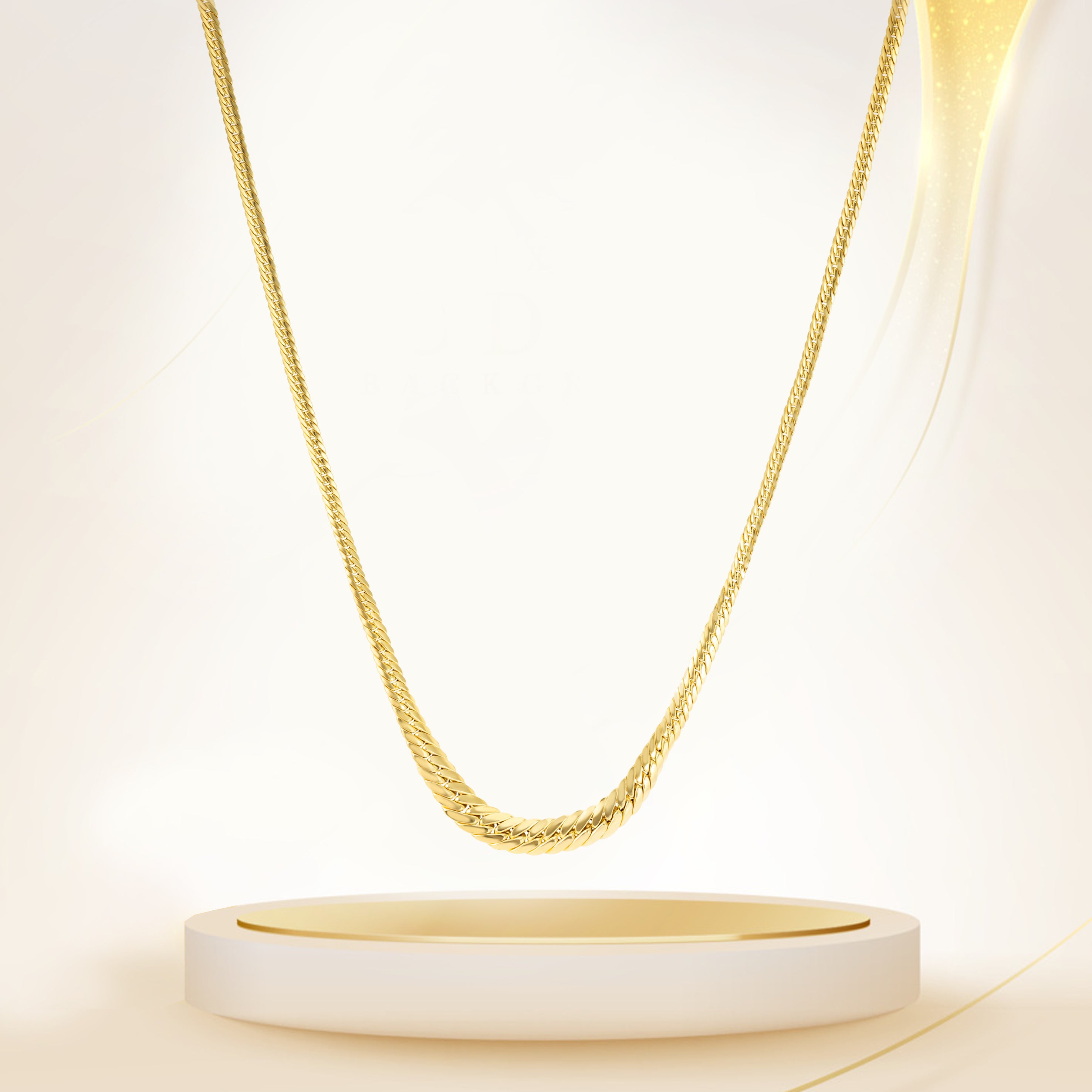 18K Pure Gold Elegant Thick Chain