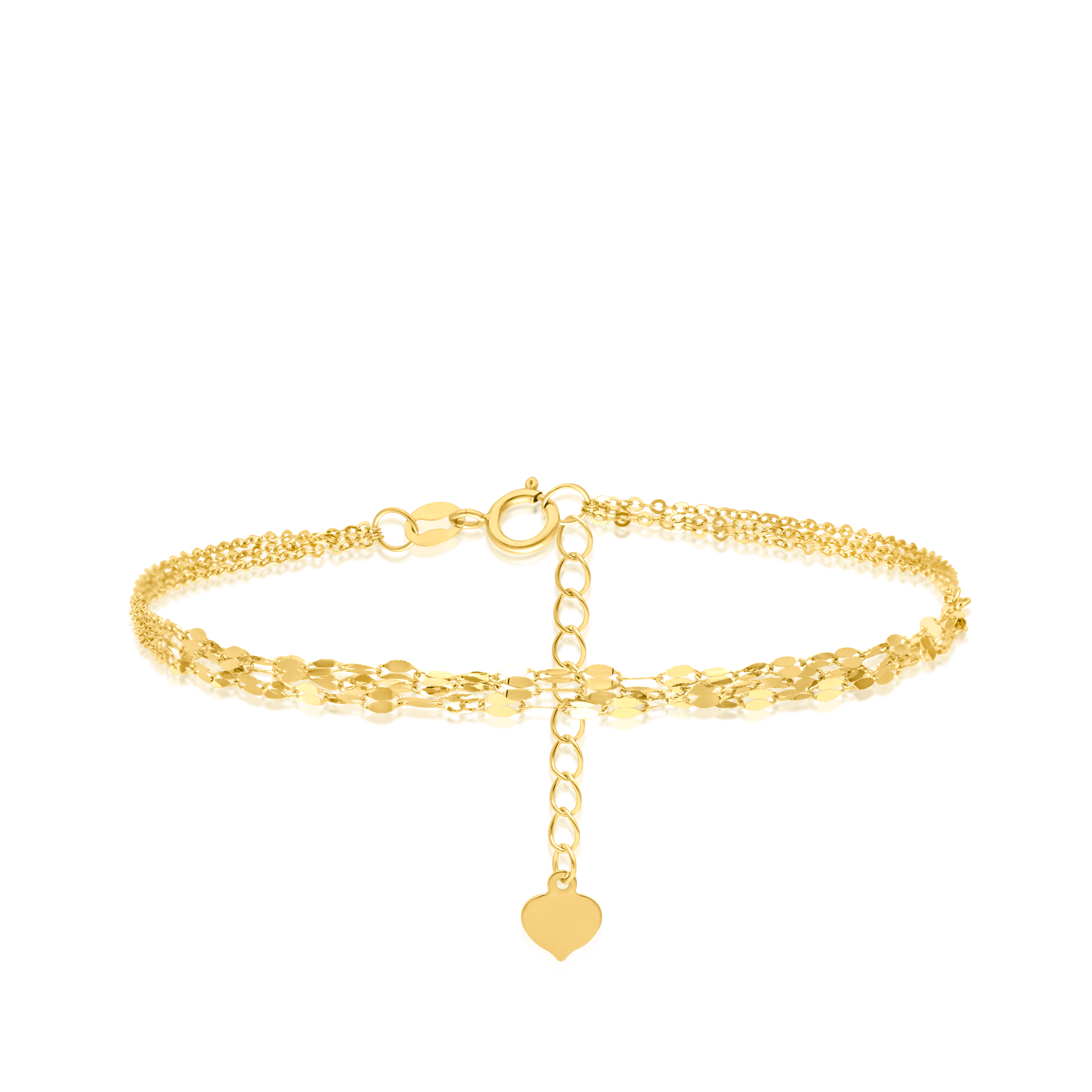 18K Pure Gold Multi Layer Bracelet