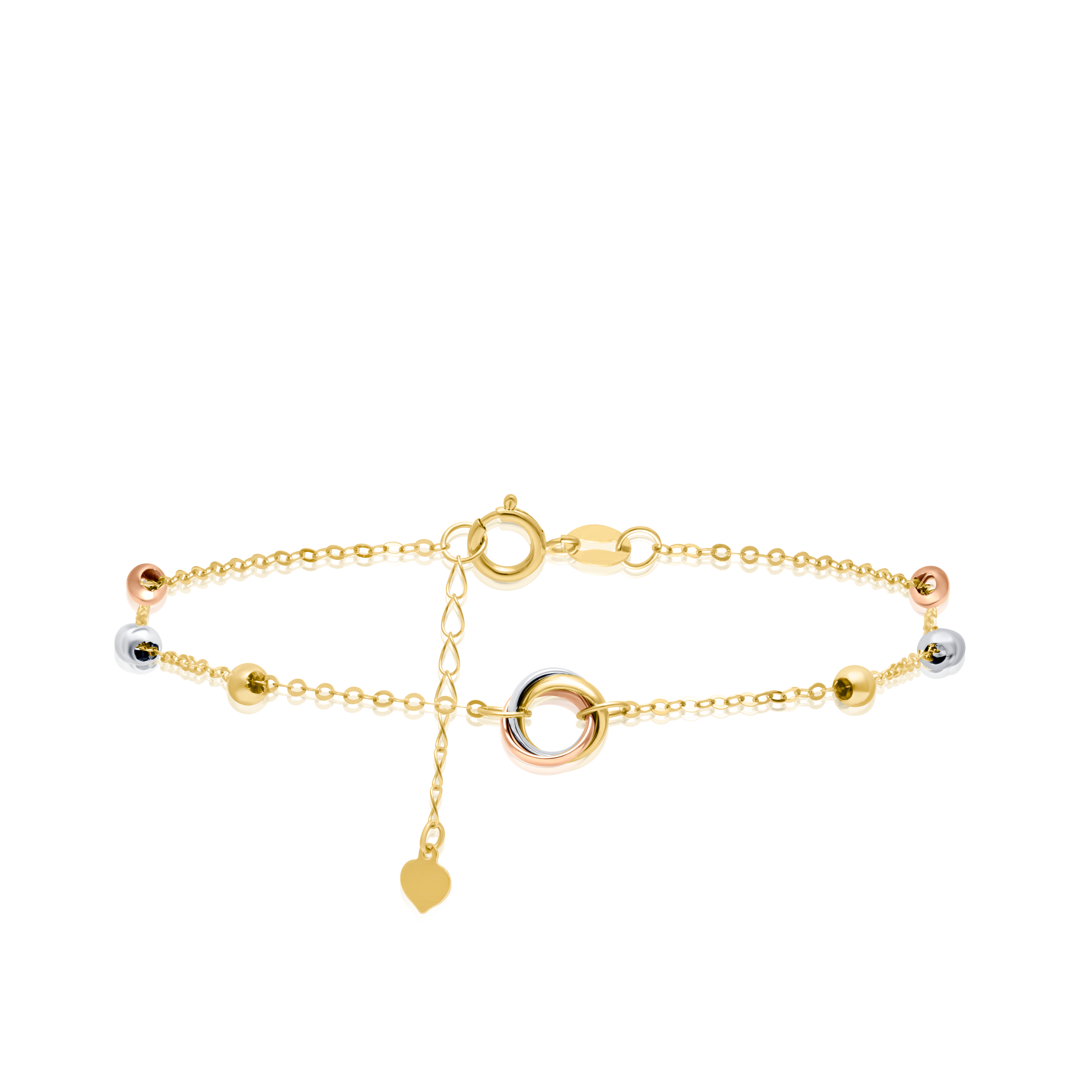 18K Pure Gold Multi Color Seed Bracelet