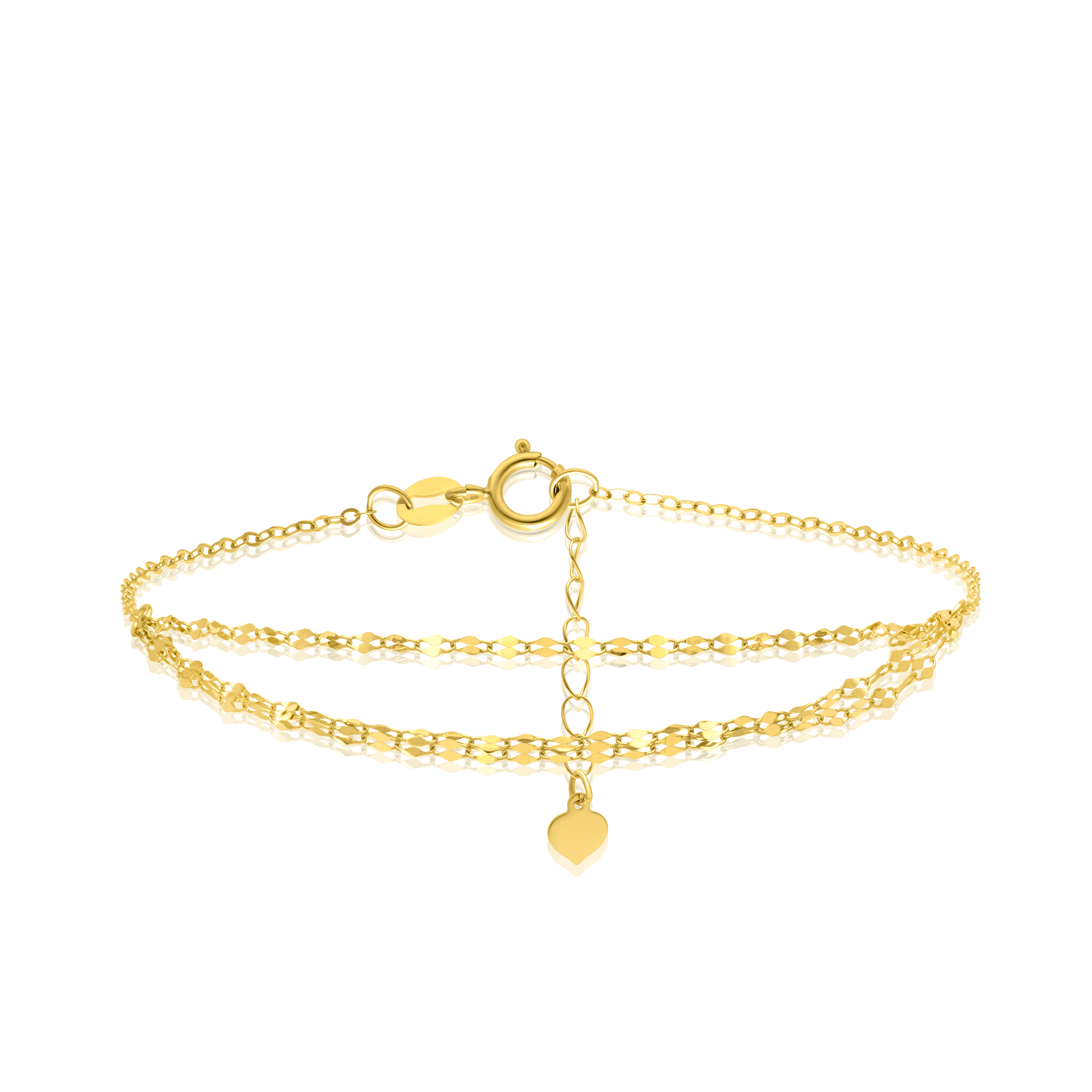 18K Pure Gold Multi Layer Bracelet